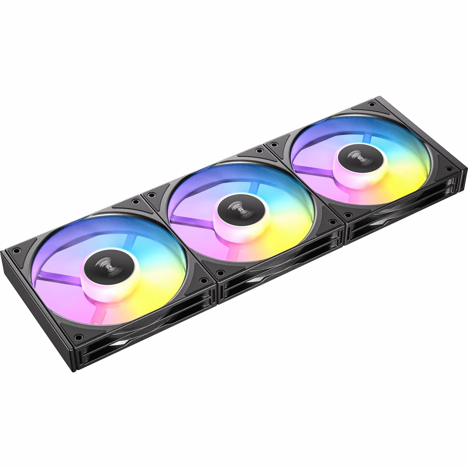 Antec Connect 120 ARGB 3-Pack 120mm PWM Fans with Daisy Chain Design and Vibration-Absorbing Pads