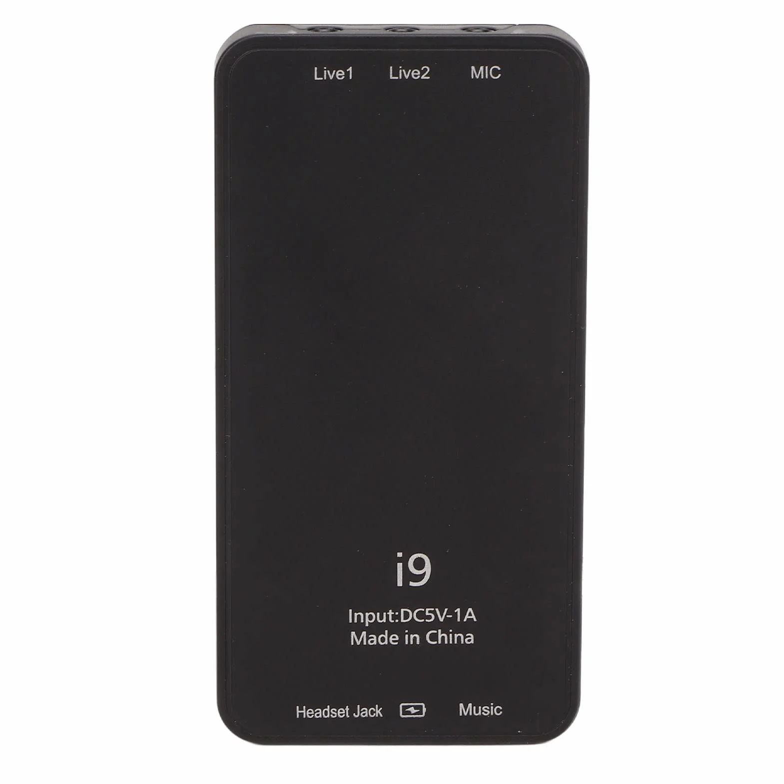 Cambiador de Voz Portátil, I9 Live Sound Card Micrófono de Mano Cambiador de Voz con 8 Efectos de Sonido, Disguiser de Sonido para PC Teléfonos Portátiles
