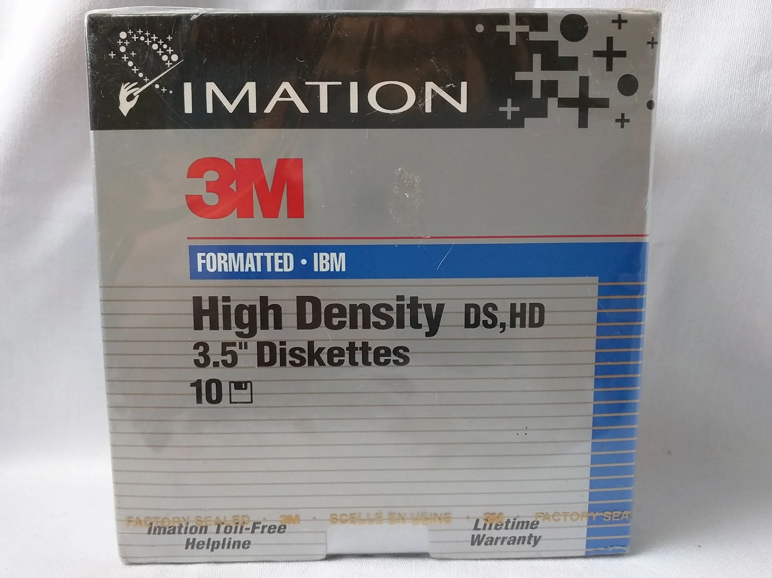 Imation Disquetes de 3.5 pulgadas (1.44 MB, 1 unidad, alta densidad, formateado)