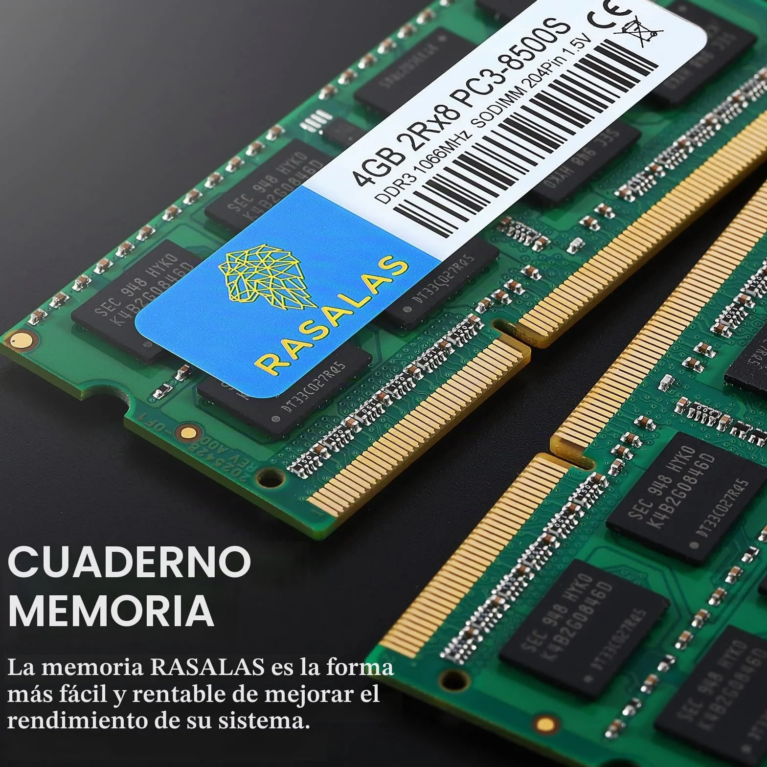 Rasalas 8GB Kit (2 x 4GB) PC3-8500S 1067MHz 1066MHz DDR3 8500 PC3-8500 SODIMM RAM Upgrade for Late 2008, Early/Mid/Late 2009, Mid 2010