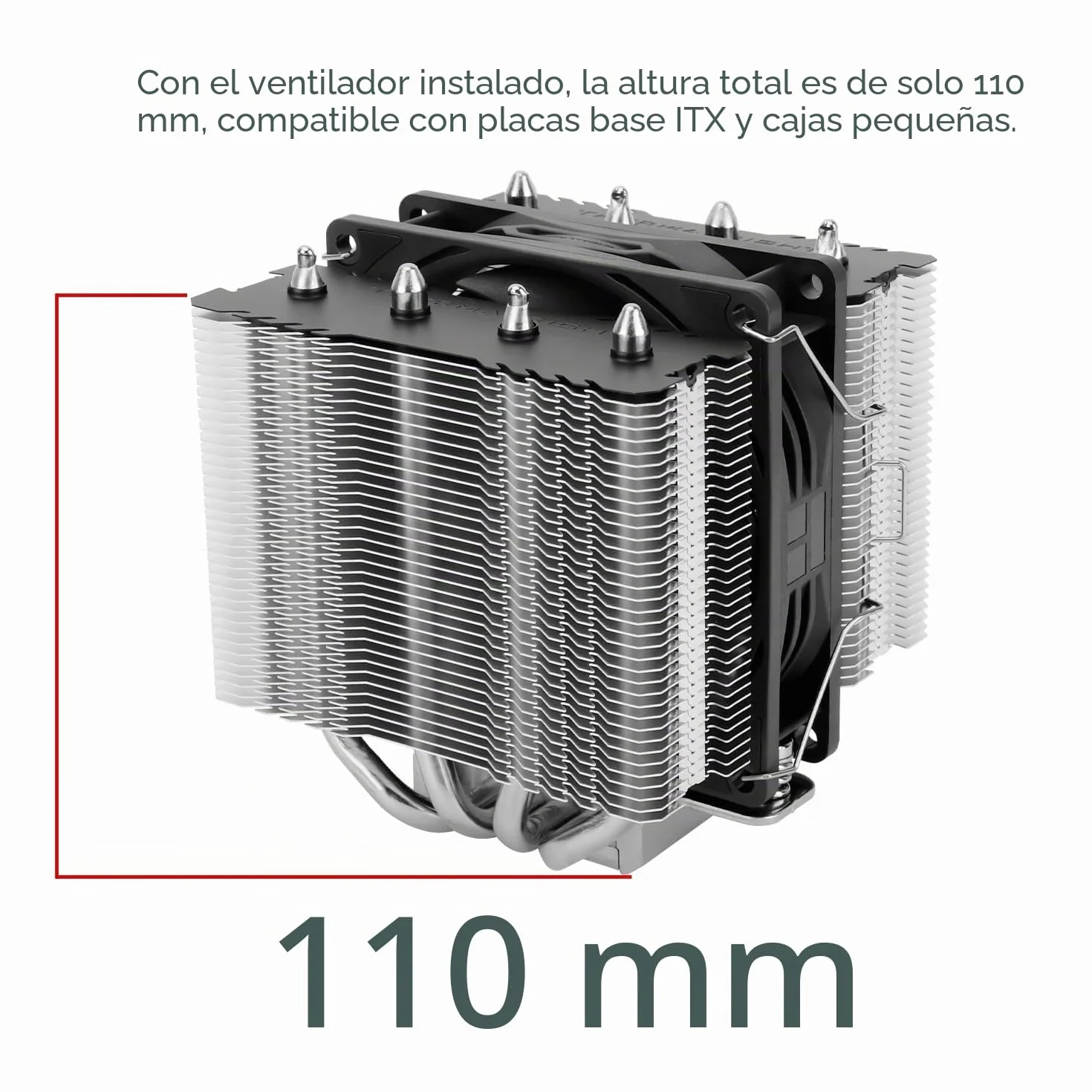 Disipador de CPU Thermalright Peerless Assassin 90 SE, 4 tubos de calor, ventilador PWM dual de torres individuales, ventilador de CPU de 110mm de altura, para AMD: AM4/AM5; Intel LGA 1851/1700/1150