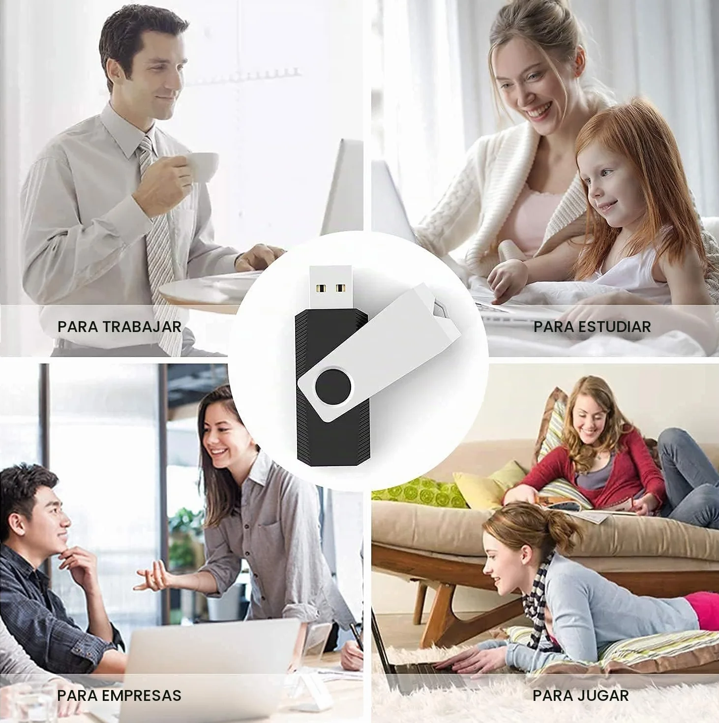 8gb USB al por Mayor Pendrive 8gb Pack 10 RAOYI Memoria USB 8 GB 2.0 8GB Memory Stick Flash Drive para Computadoras PC Windows Mac OS (10 Unidades, Negro)