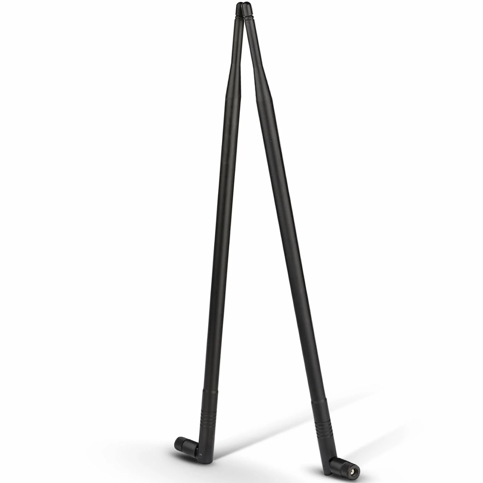 Eightwood Antena WiFi de 2,4 G, 12 dBi, basculante y giratoria, RP SMA, 2 unidades para tarjeta WiFi, tarjetas PCI, router inalámbrico, Bluetooth, ZigBee multidireccional