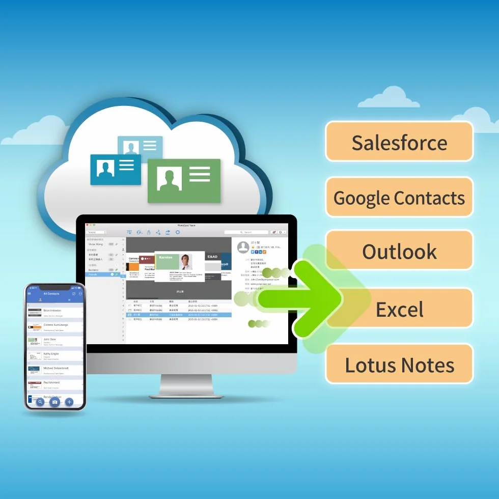 PenPower WorldCard Cloud (suscripción de 1 año, 1 Usuario) - Guarda y gestiona Tus contactos en la Nube.
