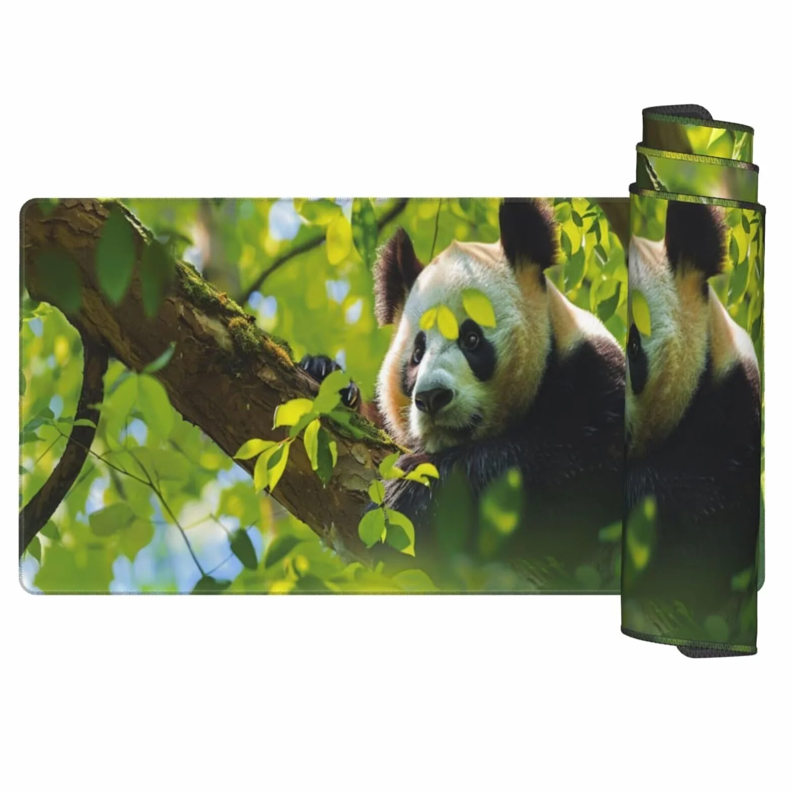 Alfombrilla Ratón XXL 1200x600mm,Alfombrilla de Escritorio Multifuncional,Protector de Mesa Mouse Pad Impermeable,Gaming mousepad Antideslizante para Hogar,Oficina Regalo - animal,Panda gigante ZJ-475