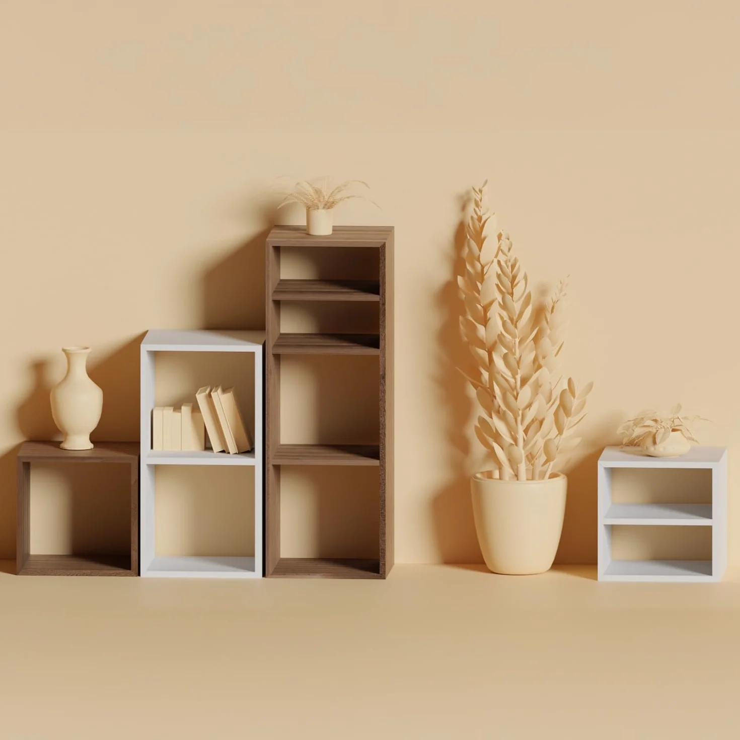 7H SEVEN HOUSE Estantería de 2 Cubos SpaceQub 34.5x32x67.5cm