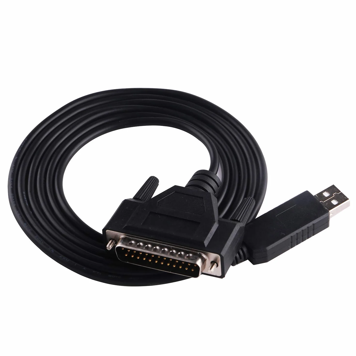 Cable serie RS232 a DB25 de 6 pies para configuración de copia CNC DNCLINK de Fanuc, compatible con Windows, Linux, MAC OS, chip FTDI en el interior
