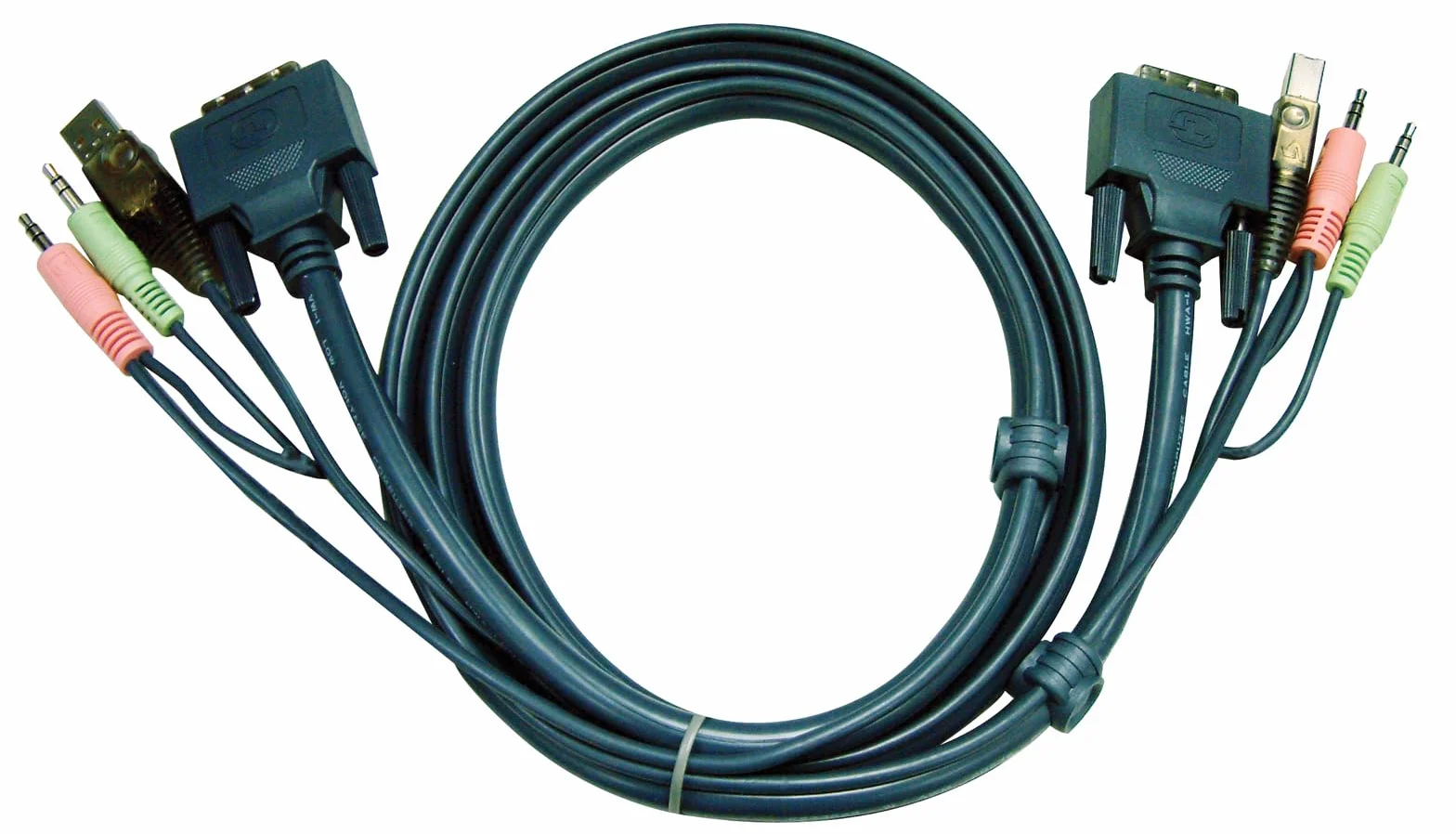Aten 2L7D05U cable para video, teclado y ratón (kvm) 5 m Negro - Switch KVM (5 m, Negro, Male connector / Male connector, CS1762 / CS1764, 997,9 g, 254 mm)