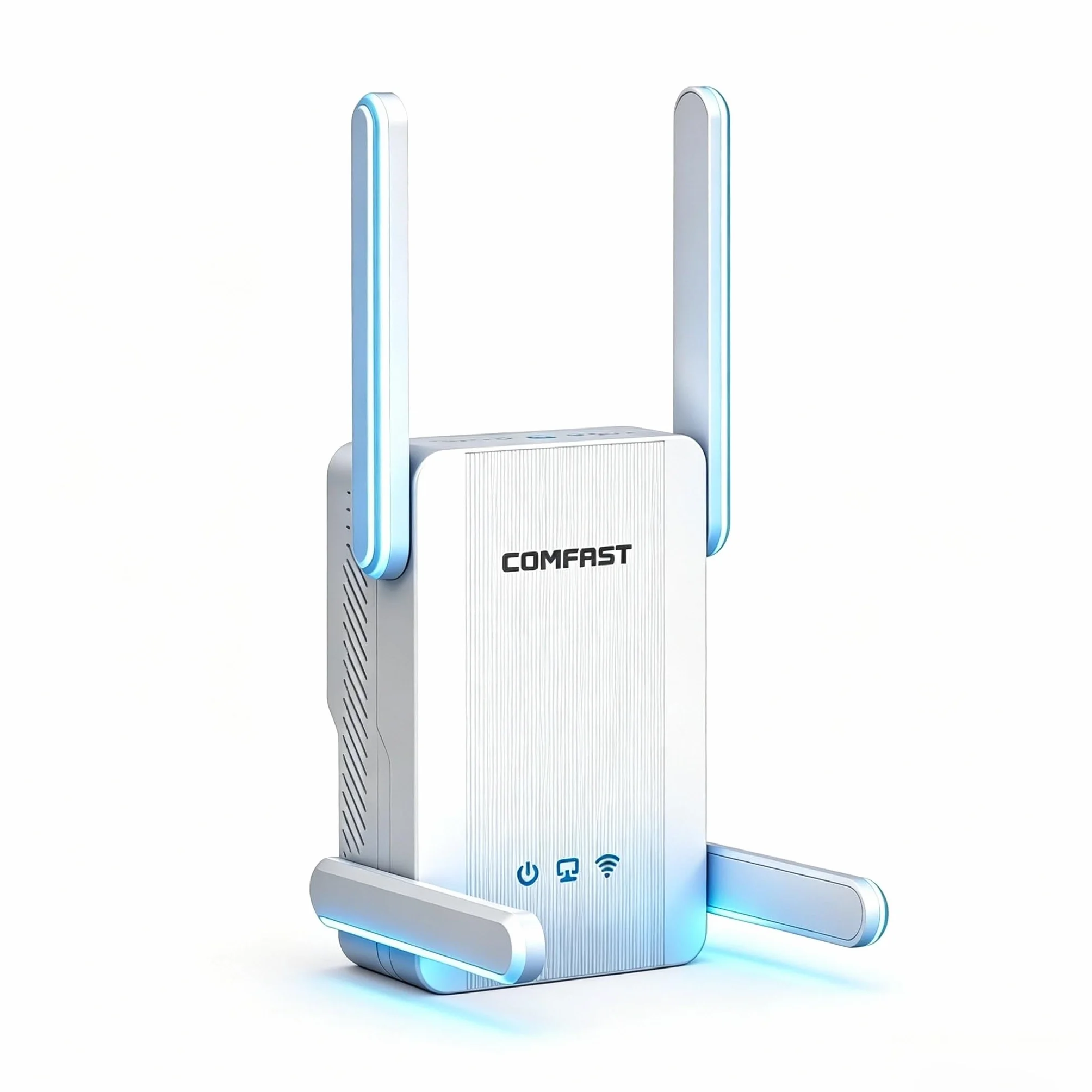 COMFAST AX2700Mbps Amplificador Señal WiFi, Repetidor WiFi 6, Extensor WiFi, Doble Banda 5G/2.4G con 4 Antenas, 3 Modos, Puerto Gigabit LAN, Botón WPS, MU-MIMO, WPA3, Compatibile con los Routers