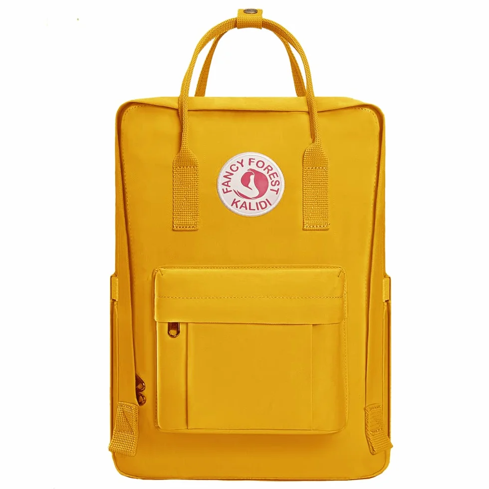 KALIDI- Mochila Unisex de Estudiante, Mochila Escolar del Ordenador Portátil 15 Pulgadas,Bolso Portátil Resistente Suave
