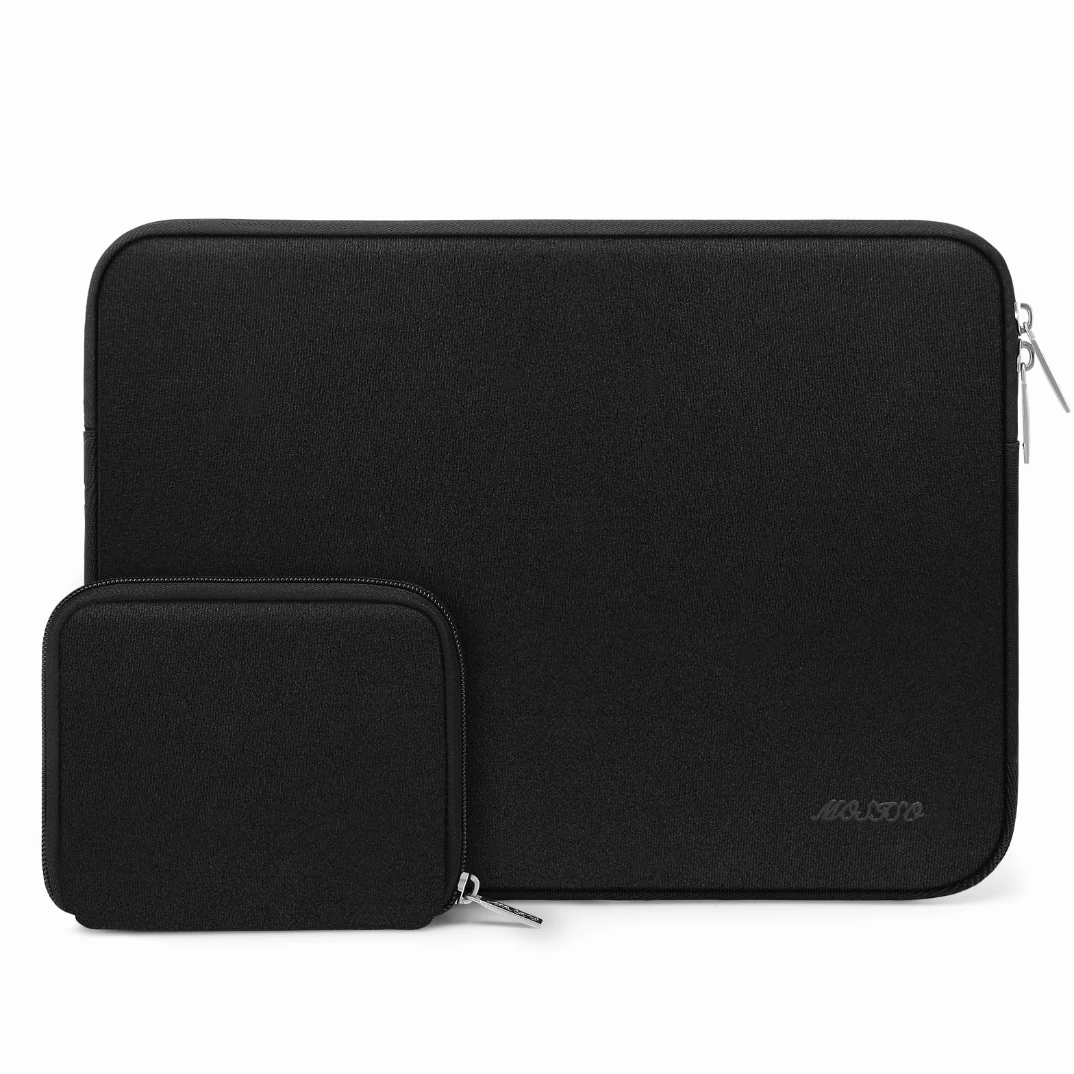 MOSISO Funda Portátil 16 Pulgadas, 15-15,6 Pulgadas Compatible con MacBook Pro 16 Pulgadas, HP, Acer, DELL, Lenovo, ASUS Notebook, Funda Blanda de Neopreno con Bolsa Pequeña, Negro