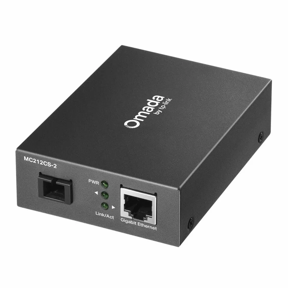 TP-Link CONVERSOR DE FIBRA BIDIRECCIONAL OMADA MONOMODO MC212CS-2