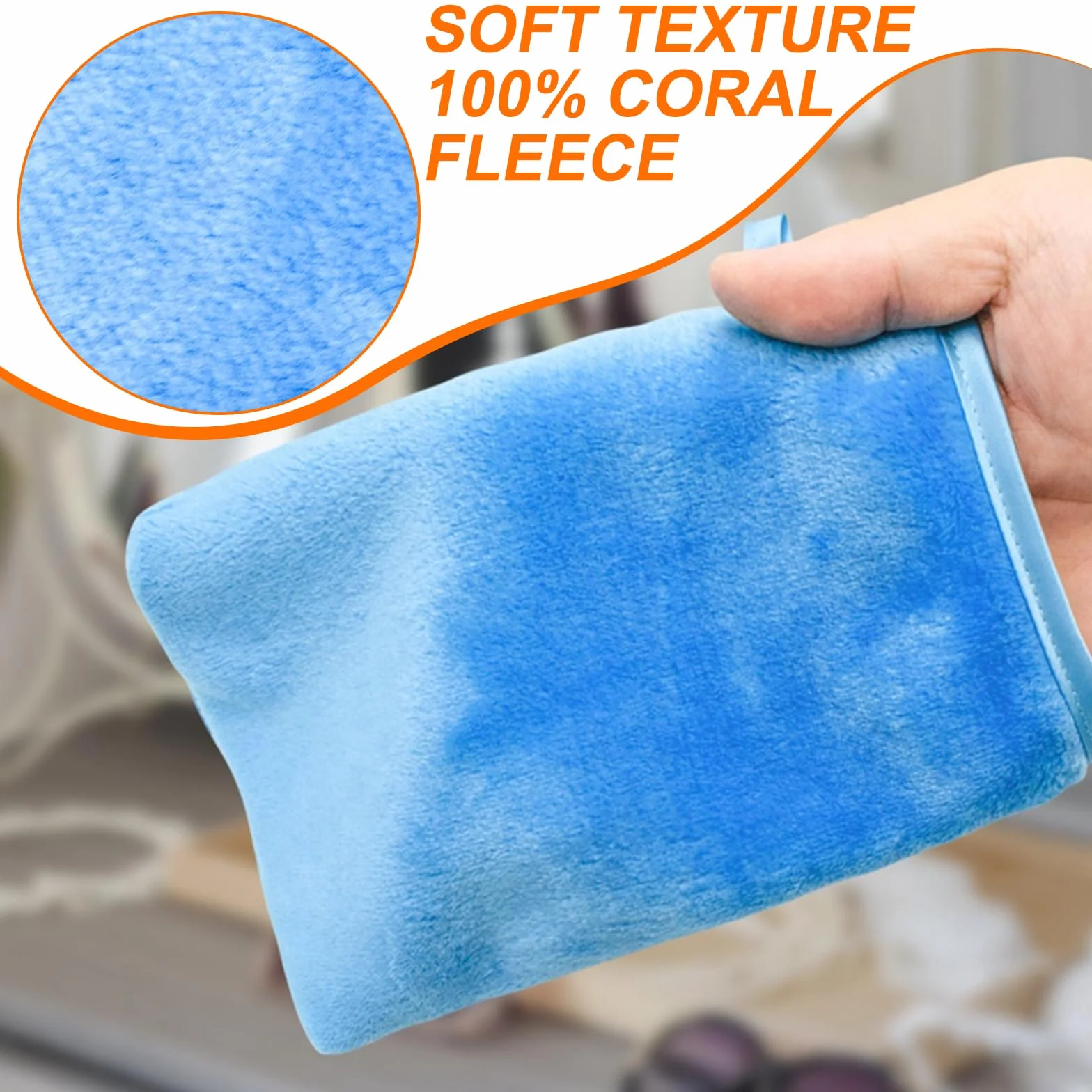 Manoplas Baño 15x21 cm Microfibra Suave, Guantes de Limpieza Facial Reutilizables, 8 Piezas