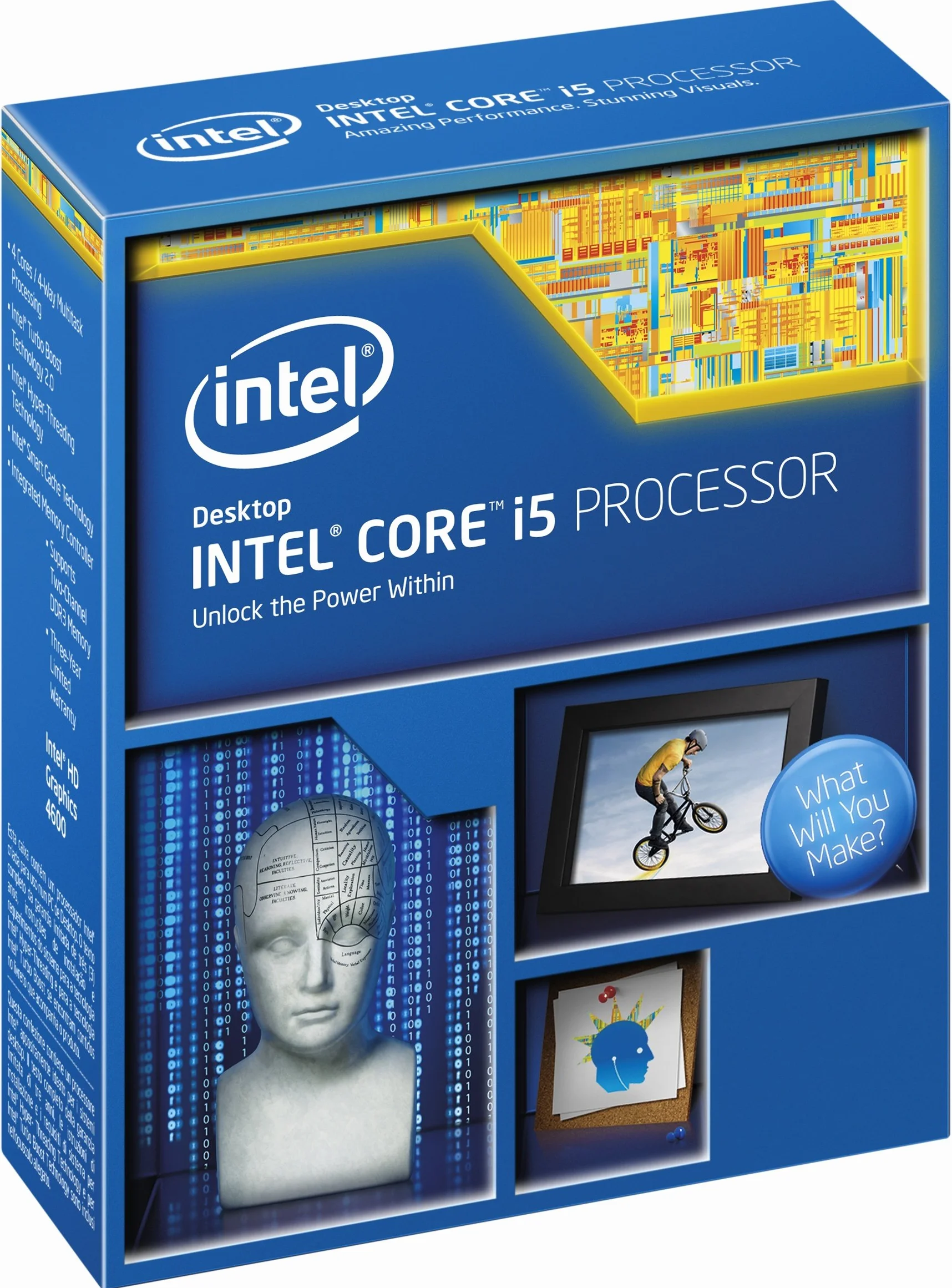 Intel Core ® ™ i5-4670K Processor (6M Cache, up to 3.80 GHz) 3.4GHz 6MB L3 Caja - Procesador (up to 3.80 GHz), 4ª generación de procesadores Intel® Core™ i5, 3,4 GHz, LGA 1150 (Zócalo H3), PC, 22 nm, i5-4670K)