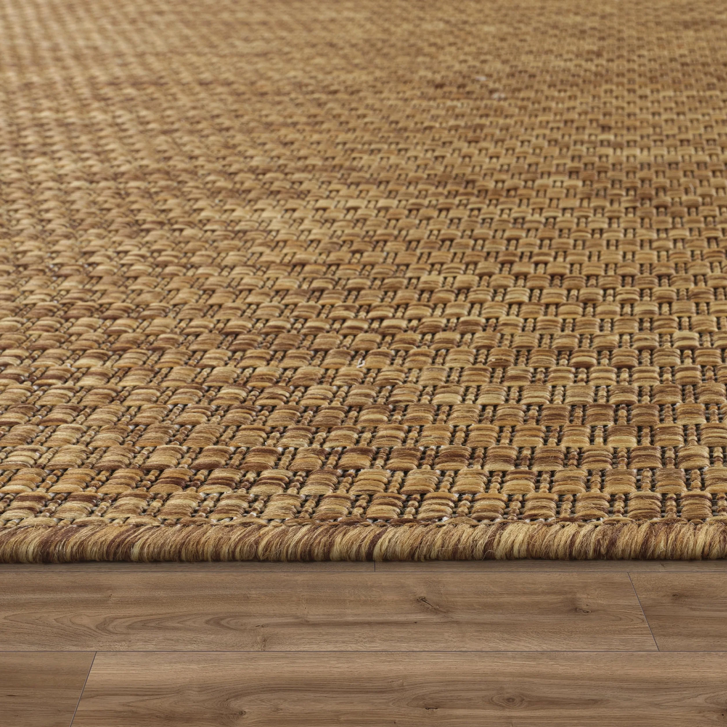 Paco Home Alfombra Exterior Interior 120x160 cm Café Jaspeado