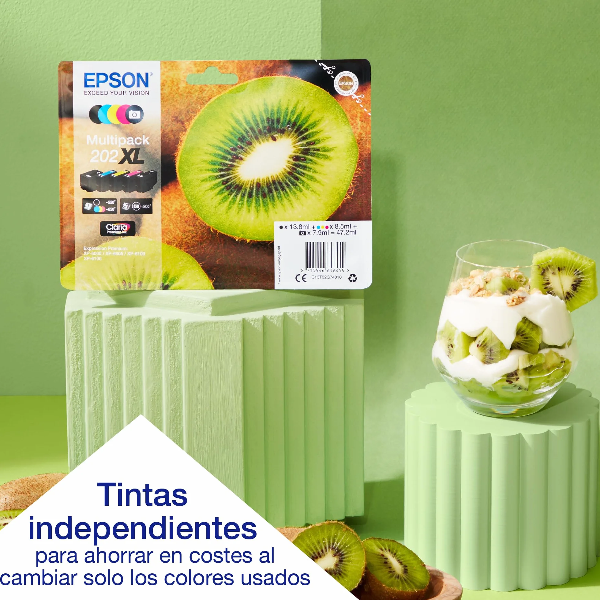 Epson Impresora de inyección de Tinta multifunción Expression Premium XP‑6100 A4 con conectividad inalámbrica