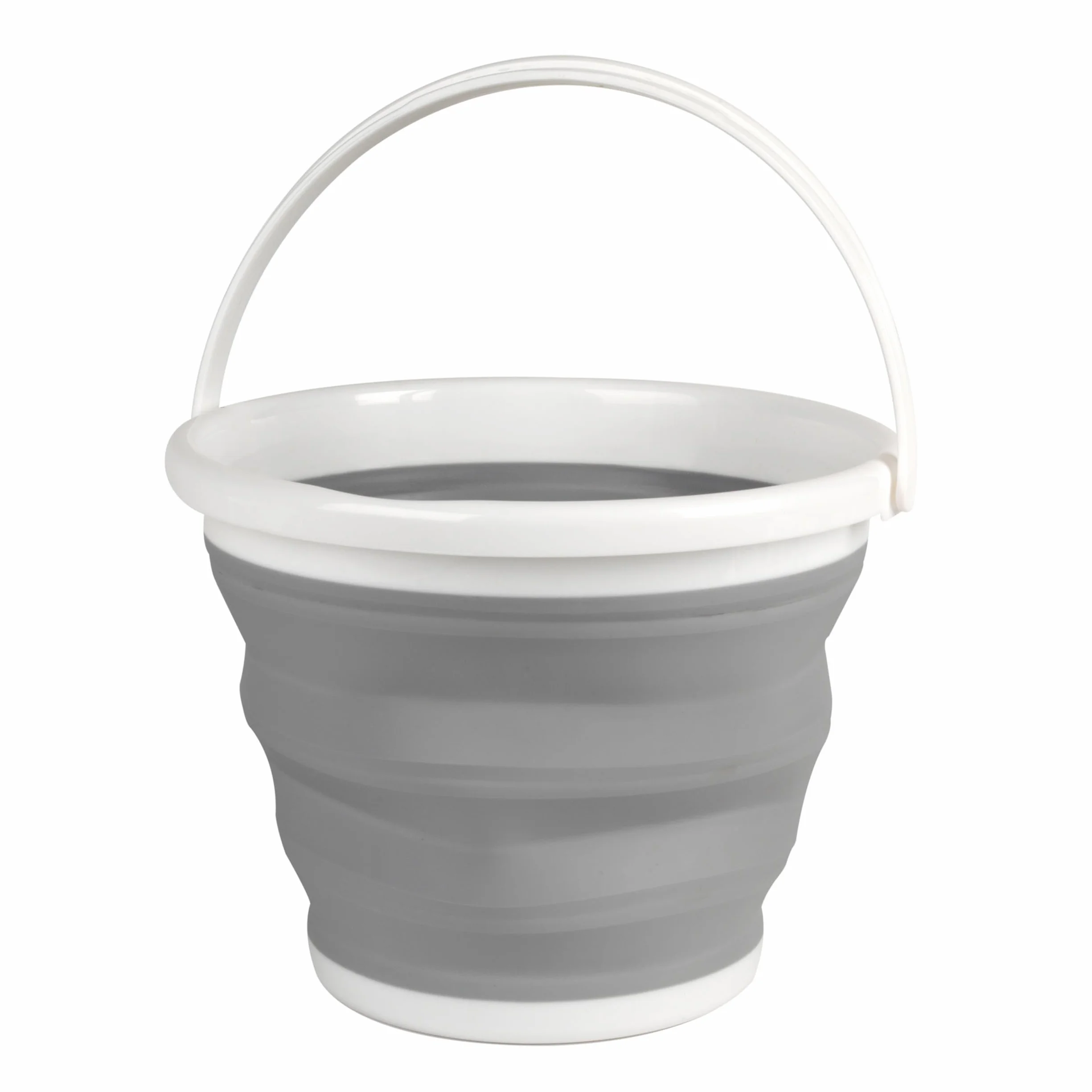 Beldray Cubo Plegable 10 litros Gris Práctico Resistente Ahorra Espacio