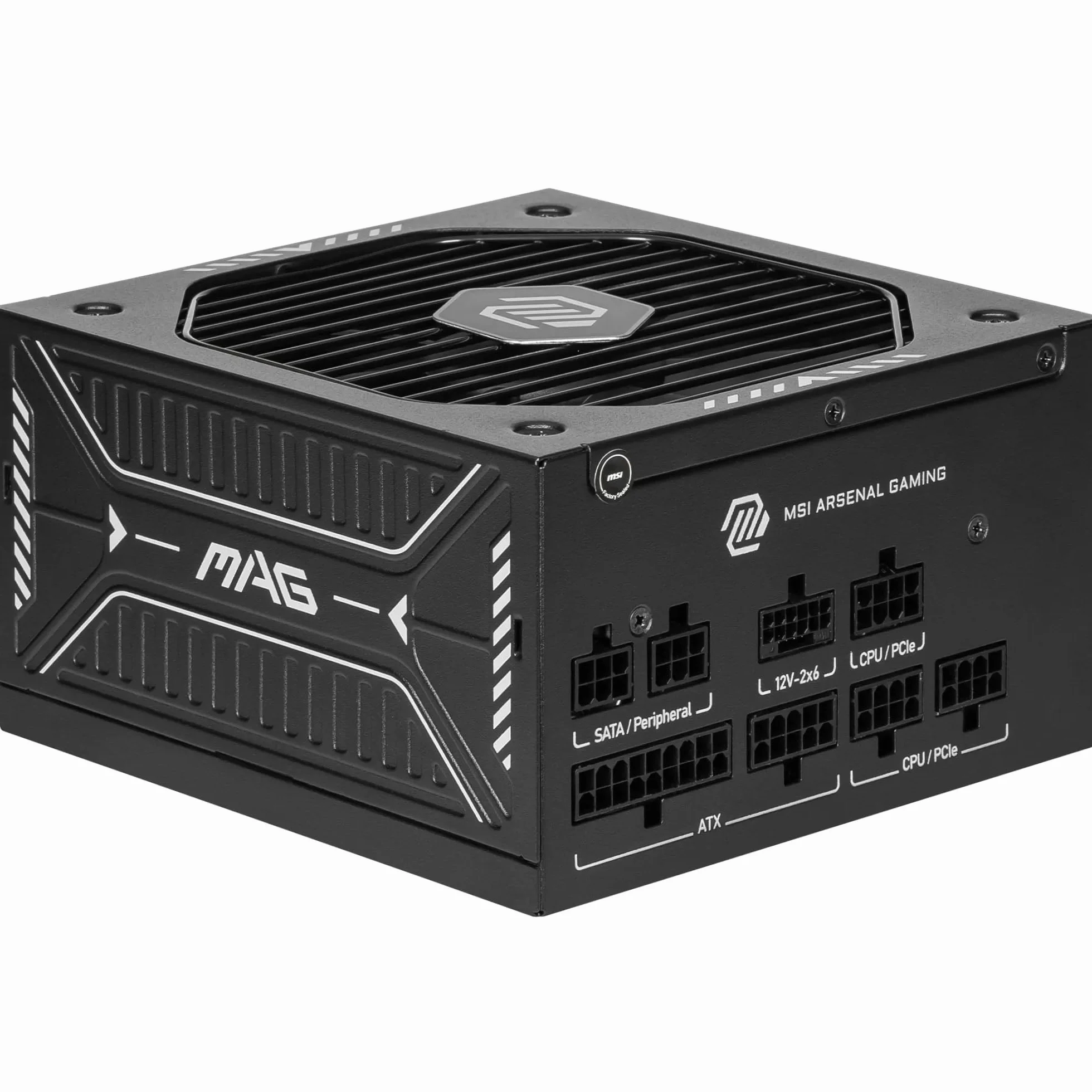 MSI mag A650GLS PCIE5, Fuente de alimentación, 650W, 80 Plus Gold, ATX 3.1, Soporte GPU PCIe 5.1, 12V-2x6 Nativo, Conector 12V-2x6 Bicolor, Fuente de alimentación ATX, Cables con Cubierta en Relieve
