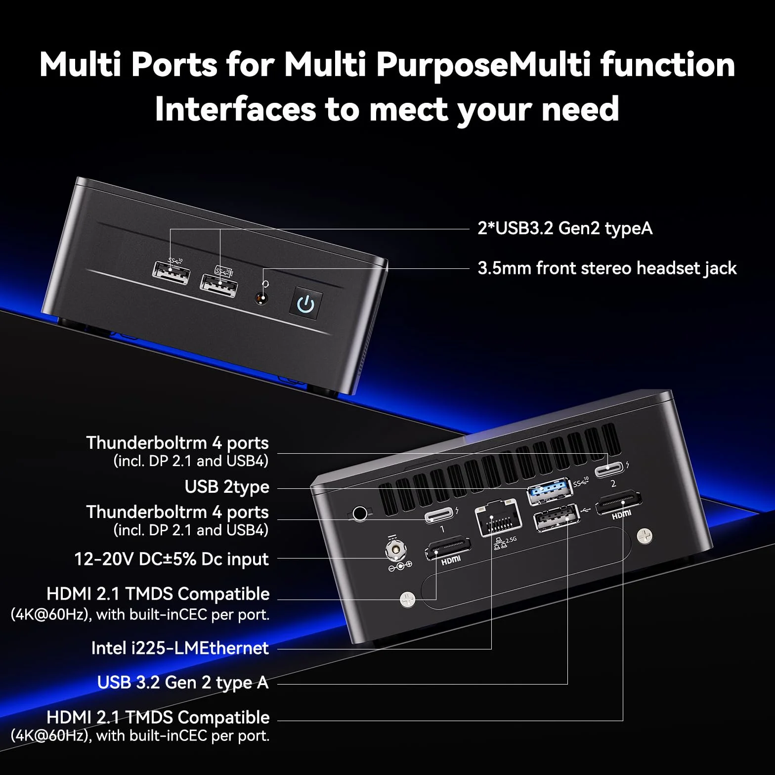 Intel NUC 13 Pro for ASUS NUC 13 Pro NUC13ANHi5 Arena Canyon Mini PC, i5-1340P, 16GB RAM, 512GB SSD, Mini Computer Win 11 Pro für Business Home Office, Unterstützung 8K/4K Quad Display/WiFi 6E/BT 5.3