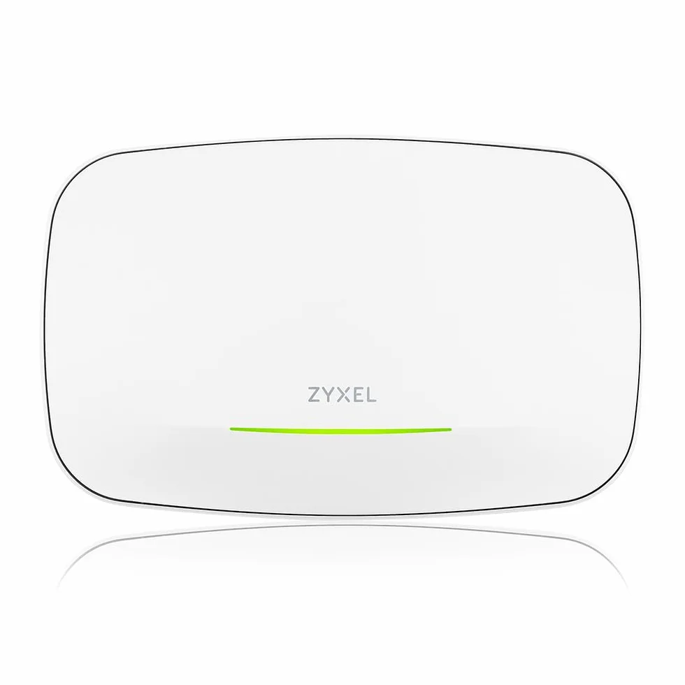 Zyxel BE11000 Punto de Accesso WiFi 7 | 2 Puertos Ethernet 2.5G | PoE+ | Triple Radio Nivel Empresarial | Mesh | Gestión en la Nube, App o Standalone | Alimentación USB C (No Incluida) [NWA130BE]