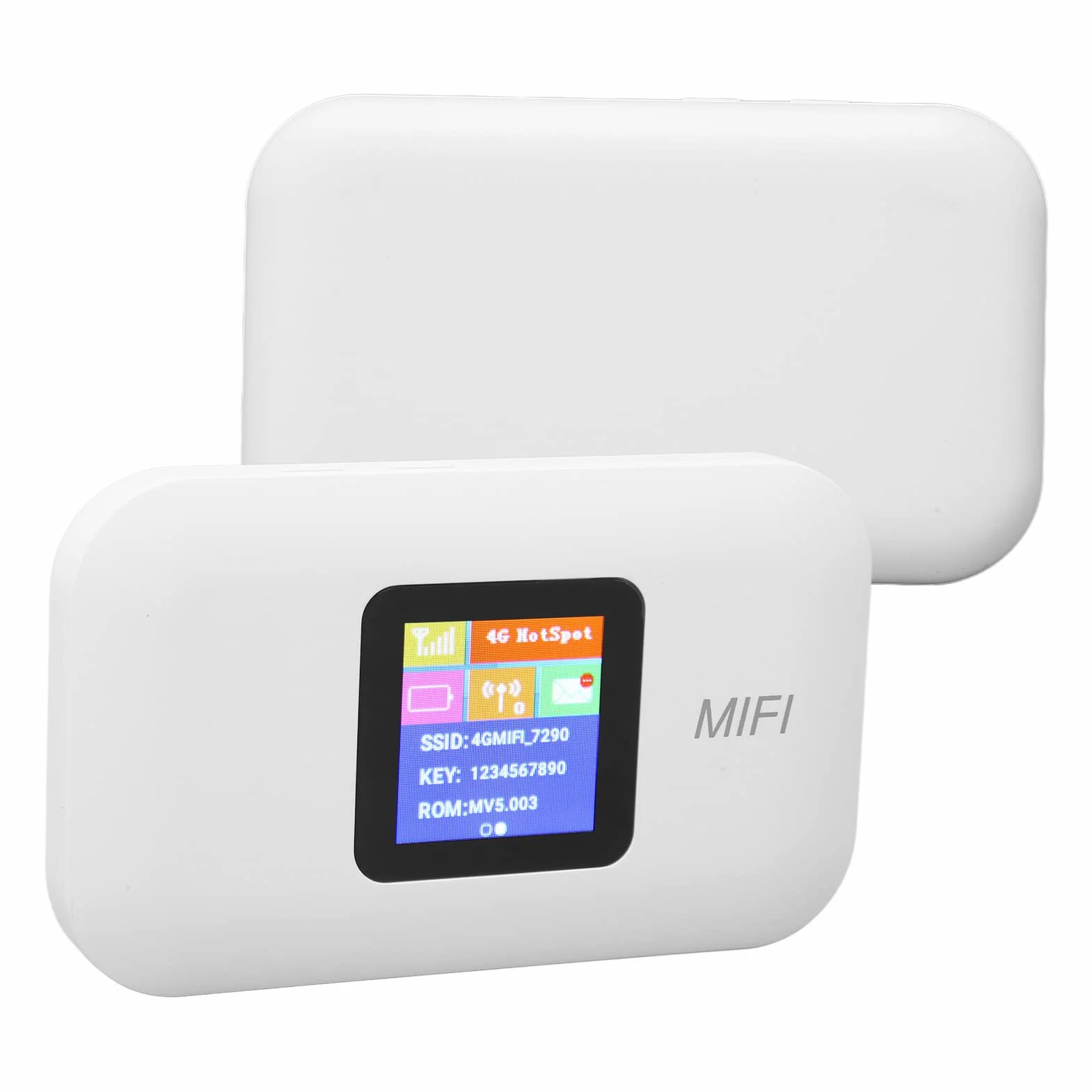 ciciglow Punto de Acceso WiFi Móvil 4G LTE Portátil para Viajes | Ranura para Tarjeta SIM | 10 Usuarios | Velocidad de 150Mbps