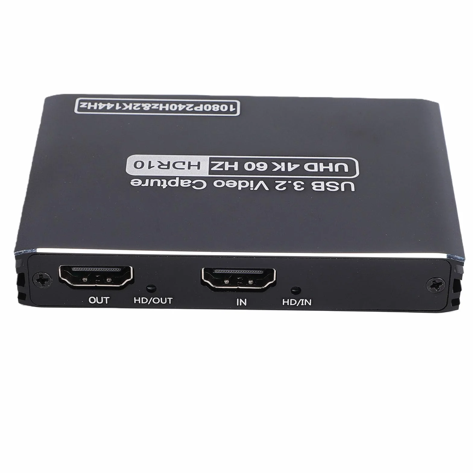 Tarjeta de Captura 4K, Dispositivo de Captura de Vídeo USB 3.2 con Paso HDR y VRR, para Mac OS OBS Streaming Gaming Recording