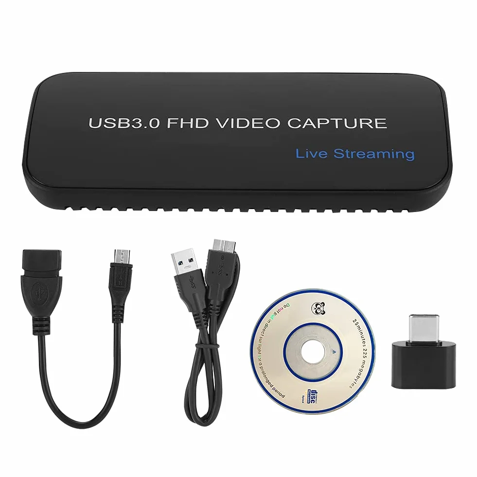 Tarjeta De Captura 4K HDMI A USB, Dispositivo De Tarjeta De Captura De Vídeo, Tarjeta De Captura De Juegos para Transmisión por Secuencias