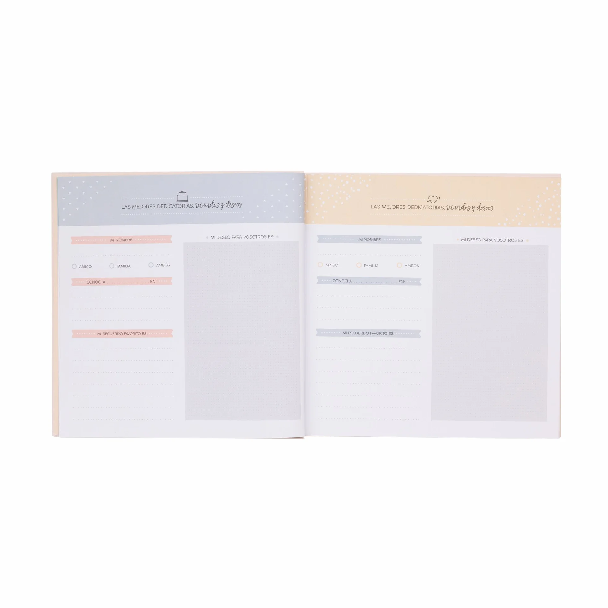 Mr. Wonderful MRW10 Libro de firmas de boda 24x25x1.5 cm