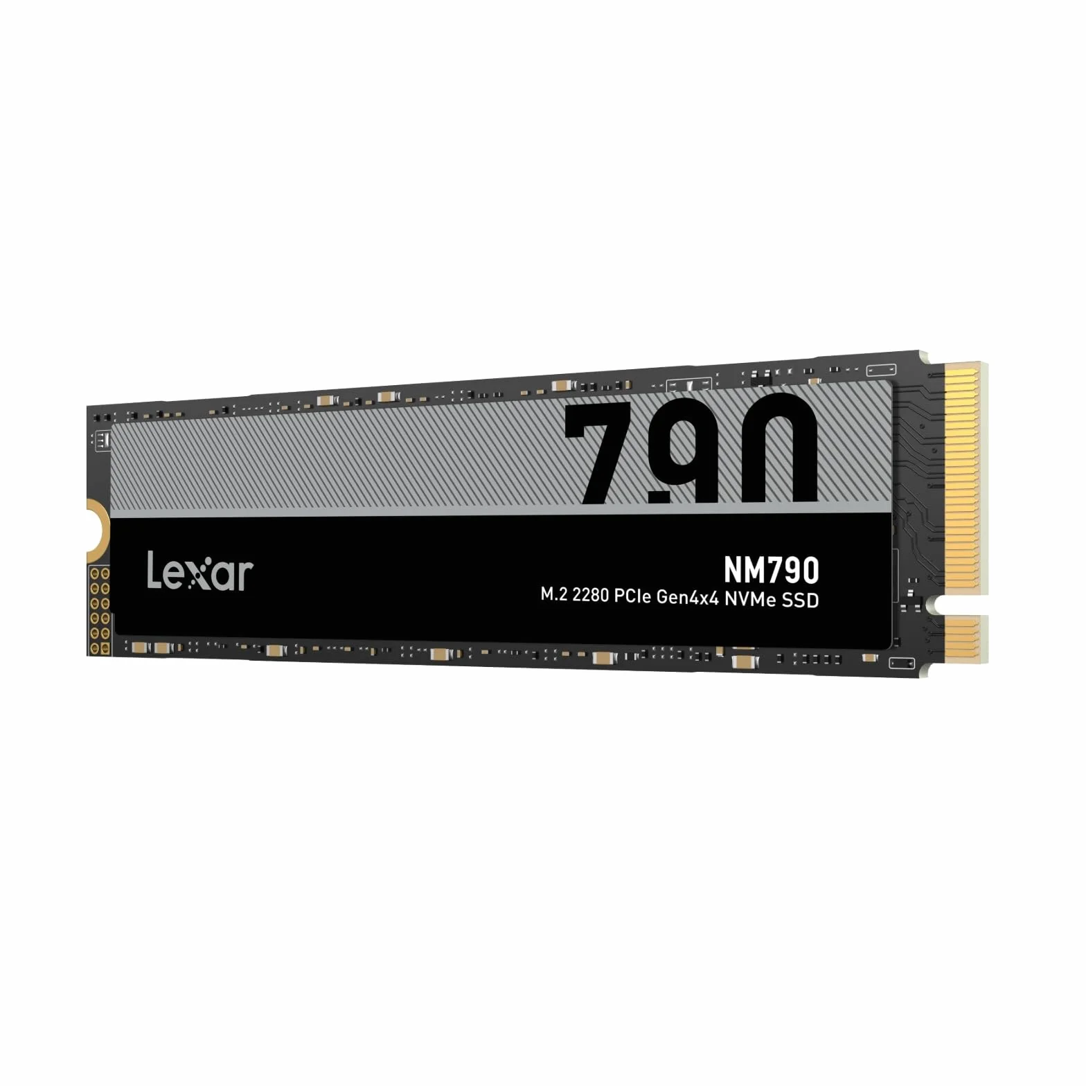 Lexar NM790 2 TB SSD, PCIe Gen4x4 NVMe 1.4 M.2 2280 SSD, hasta 7.400 MB/s de Lectura, 6.500 MB/s de Escritura, para PS5, PC, Ordenador portátil y Jugadores