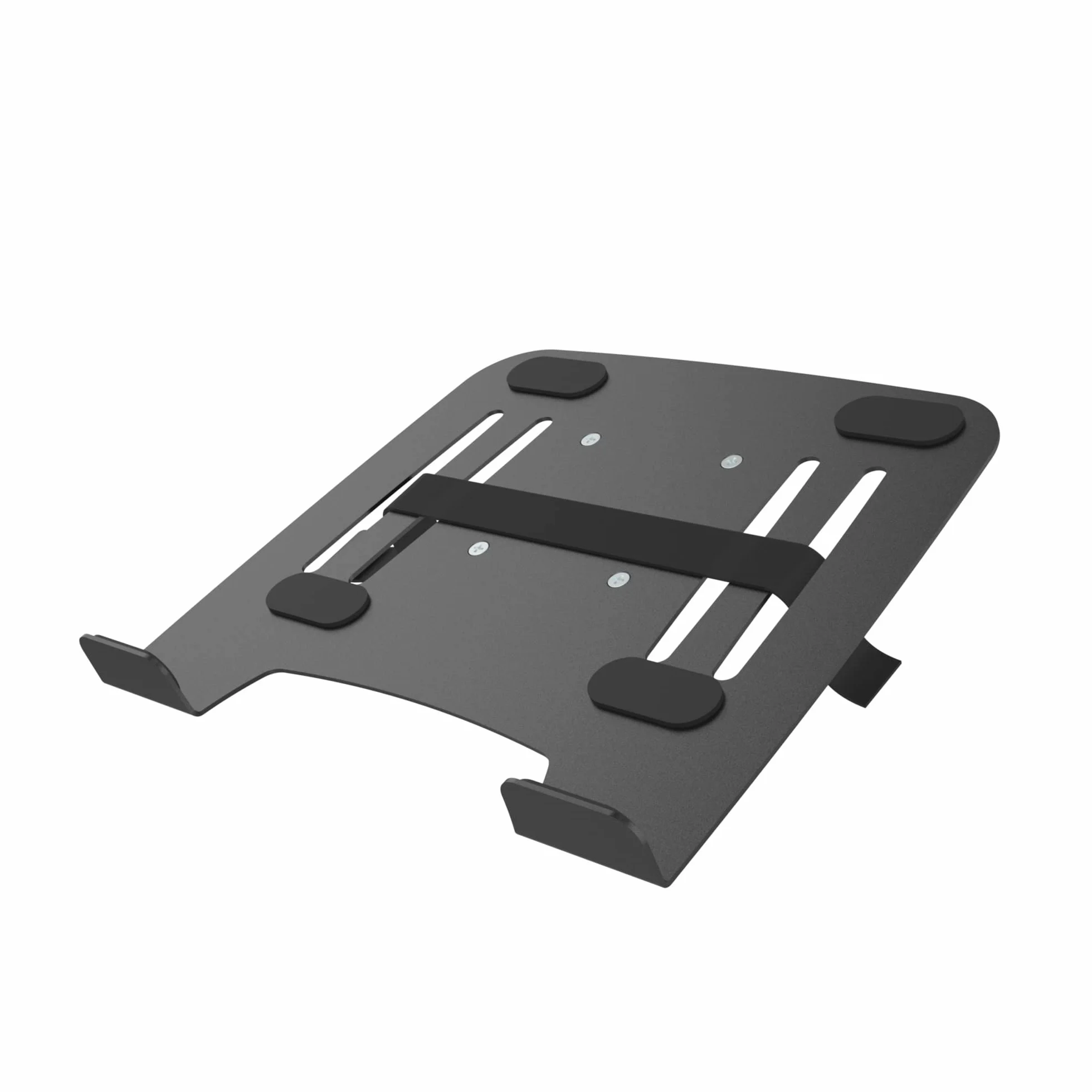 conecto, Soporte para portátil para Soporte de Monitor, VESA 75x75 a 100x100, Capacidad de Carga: 9,0 kg, Blanco