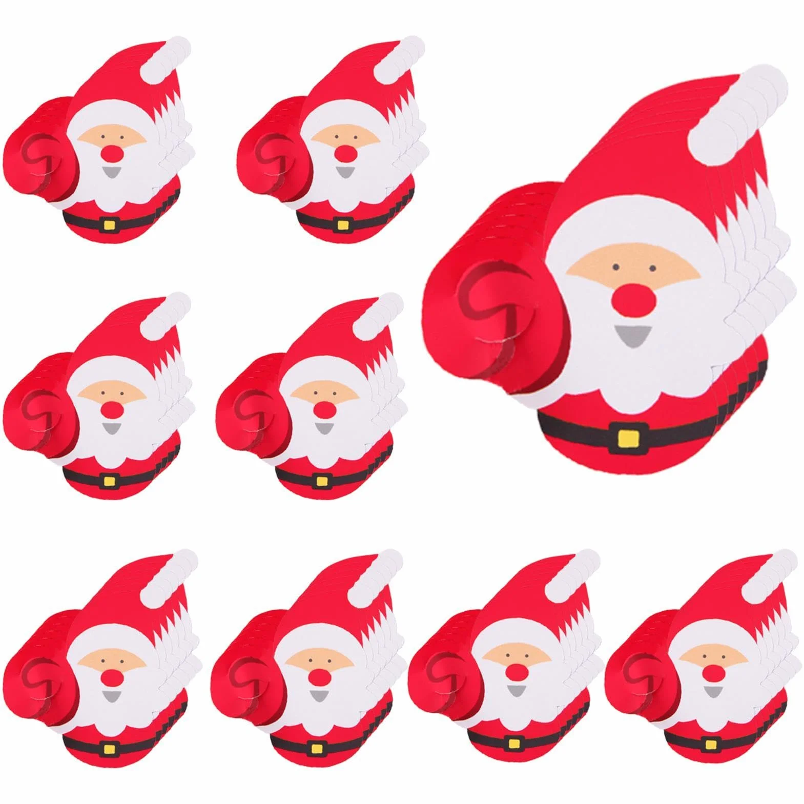 Soporte para tarjetas de Navidad, paquete de 50 tarjetas de para caramelos de azúcar | Decoraciones de embalaje de piruletas