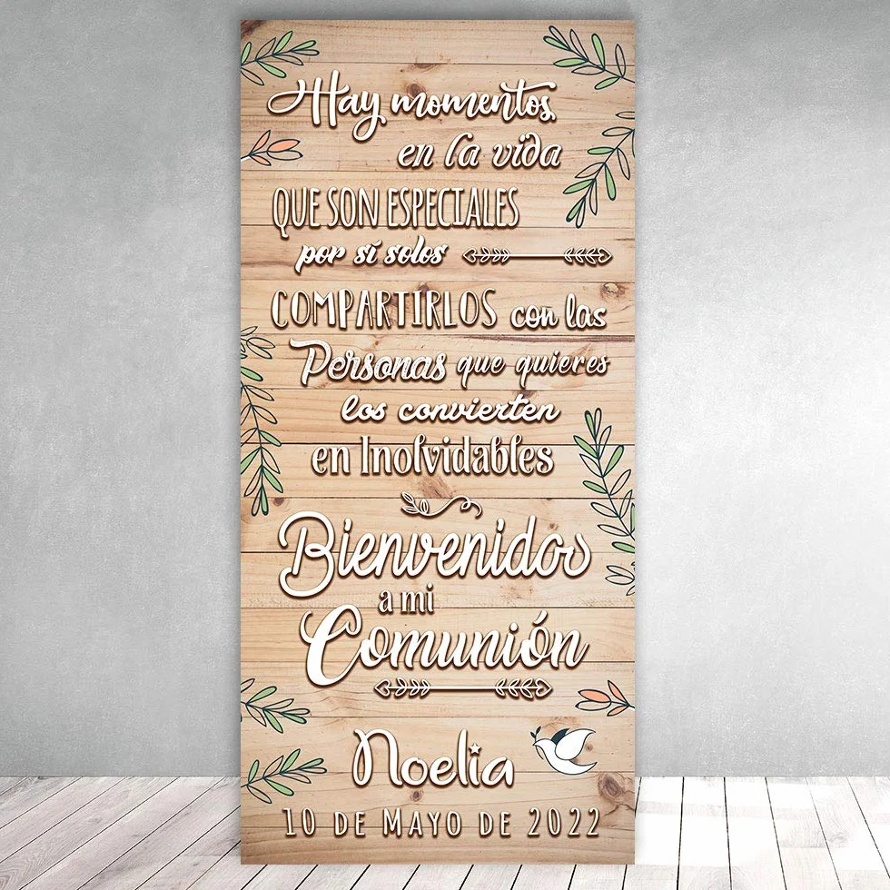 Cartel Comunión Inolvidables 70cm x 150cm