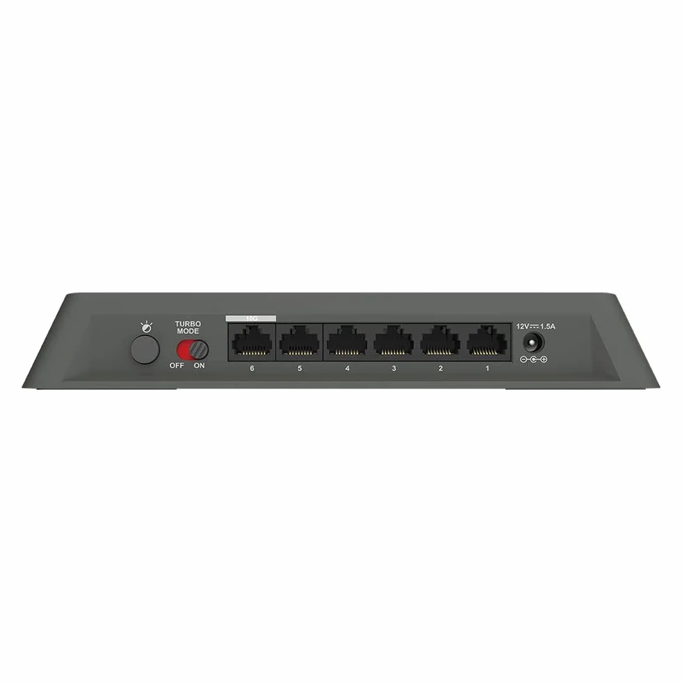 D-Link DMS-106XT Switch Multigigabit Gaming, 5x 2.5 Gigabit LAN, 1x 10 Gigabit LAN, sin gestión, IGMP Snooping