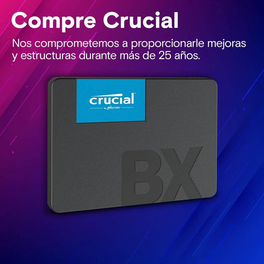 Crucial BX500 1TB SATA SSD Interno 2.5" 540MB/s 3D NAND