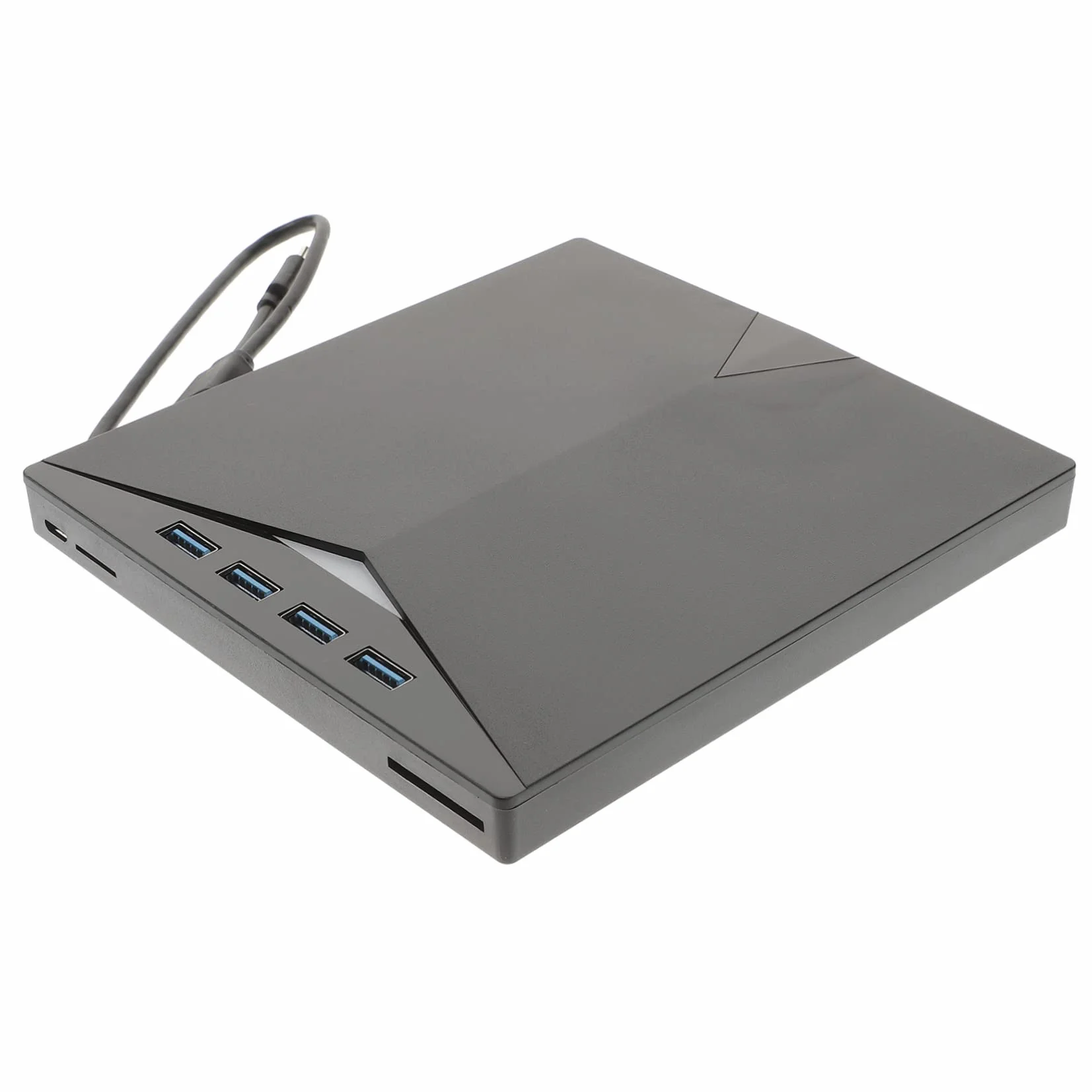 FRCOLOR Grabadora de DVD Externa USB Tipo C 3.0, Unidad CD y DVD Portátil, Lectura Rápida, Conexión Plug and Play, para Portátiles Uno