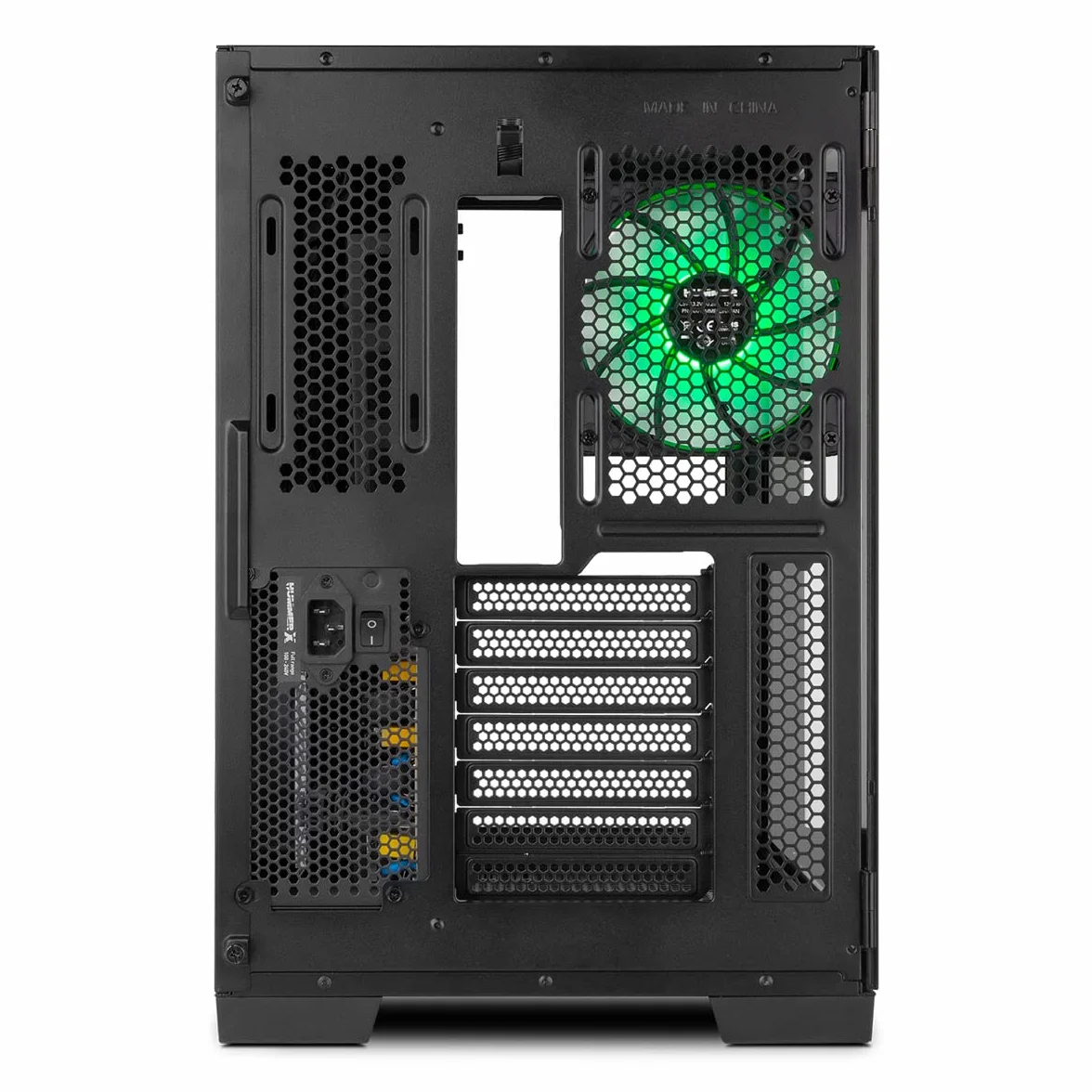 NOX Xtreme Products Hummer Astra – Semitorre ATX/Micro ATX con Cristal Templado, Ventiladores EASYLINK LED ARGB, hasta 10 Ventiladores, Soporta Gráficas Grandes, USB 3.0, Negro