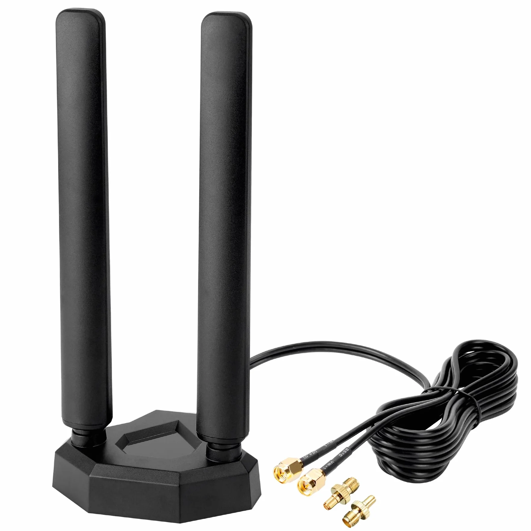 4G LTE/5G Sub-6 Antena SMA TS9 Conector Broadband 8dbi 600-3980MHz Antena con base magnética Cable de 2 m para routers industriales móviles inalámbricos Netgear Huawei ZTE Celular