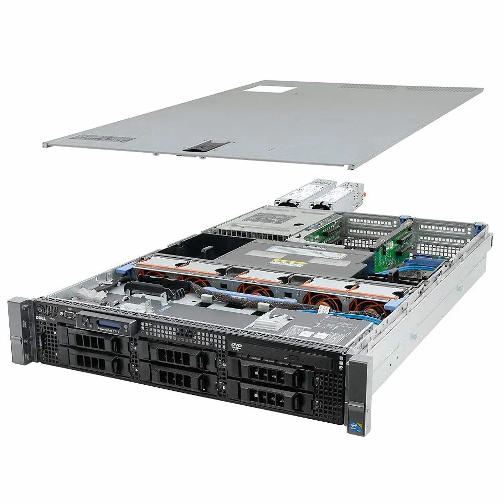 DELL PowerEdge R710 6x LFF 2x Intel Xeon 6Core Processor L5640, 128 GB DDR3ECC Reg, HDD 2x2 TB SAS 3,5 , Rack 2U, 2 x LAN1000, Perc6i Raid Controller, Windows Server 2019 (Reacondicionado Certificado)
