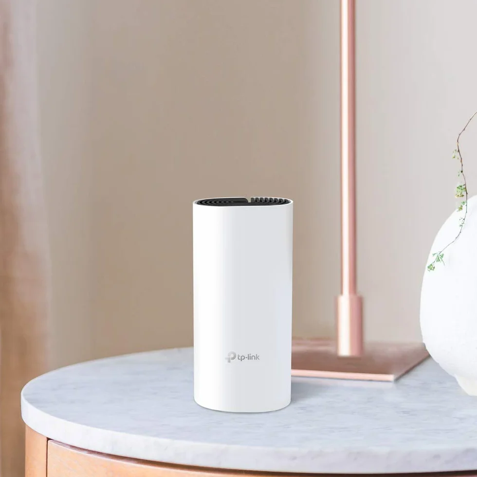 TP-Link Deco P9 (3-Pack) - PLC Mesh Wi-Fi Híbrido con Powerline, Adecuado para Casas Grandes con Paredes Gruesas, Powerline AV1000 + WiFi AC1200, Cobertura hasta 560 ㎡,2xPuerto Gigabit, CPU Qualcomm