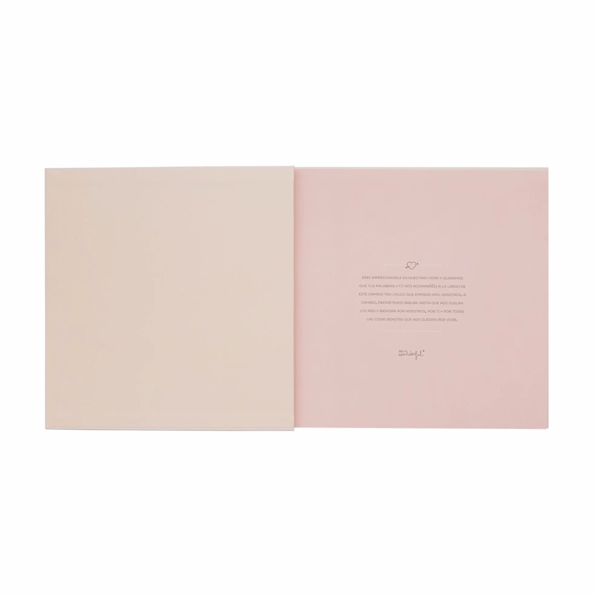 Mr. Wonderful MRW10 Libro de firmas de boda 24x25x1.5 cm