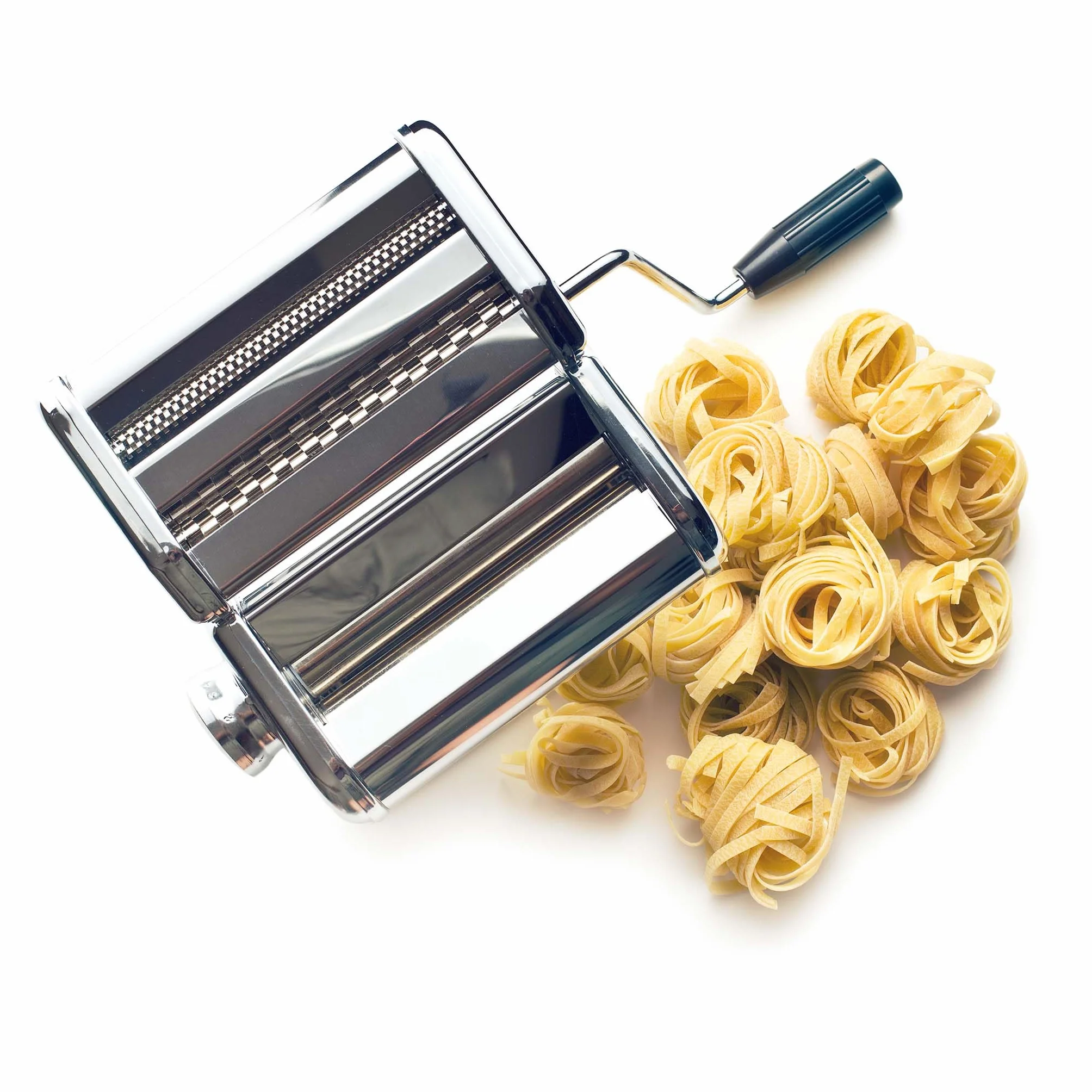 Máquina para hacer pasta manual acero inoxidable espesor ajustable 2-6 mm