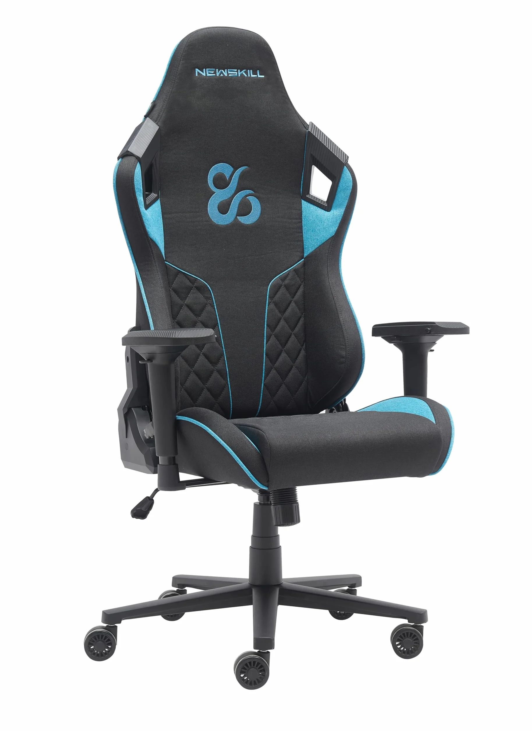 NEWSKILL Takamikura V2 Silla Gaming Ergonómica Reposabrazos 4D Respaldo 180° Tela Transpirable Base Acero Azul