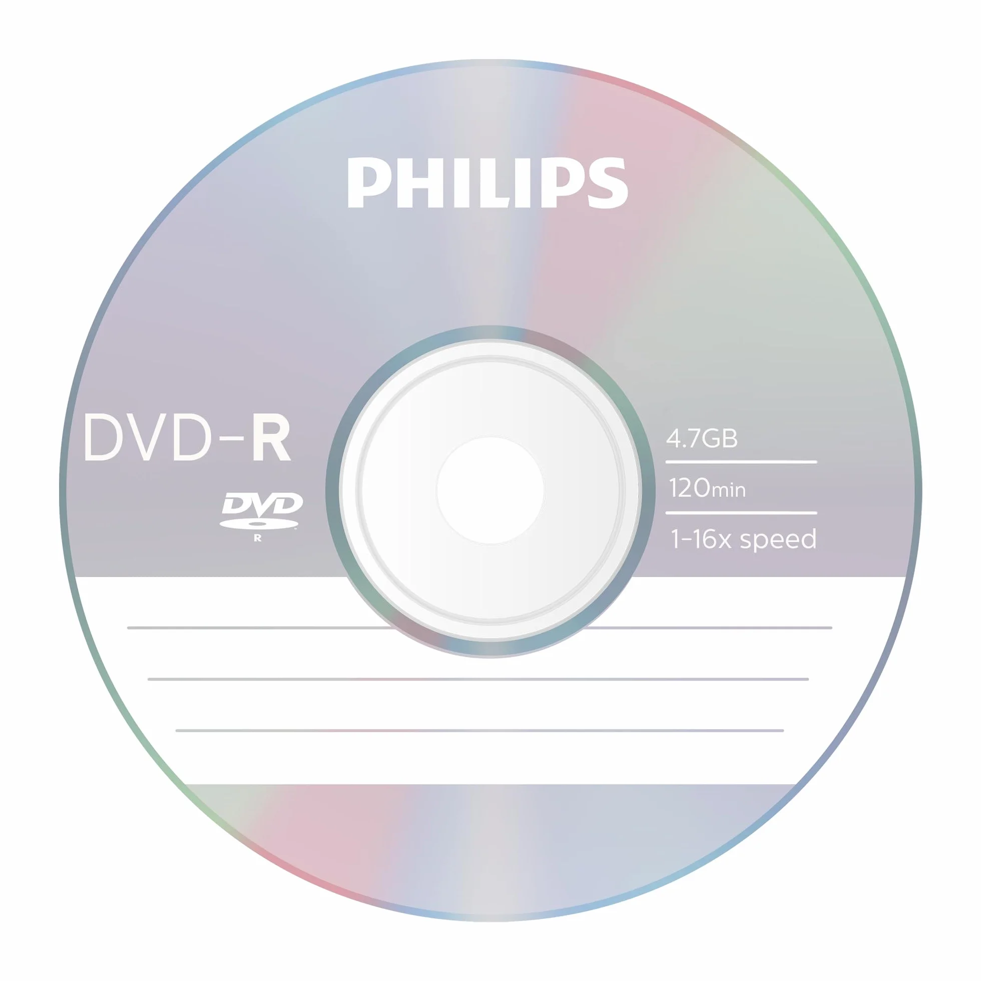 Philips DVD-R 4,7 GB / 120 Min / 16X Tarrina (100 Disc)