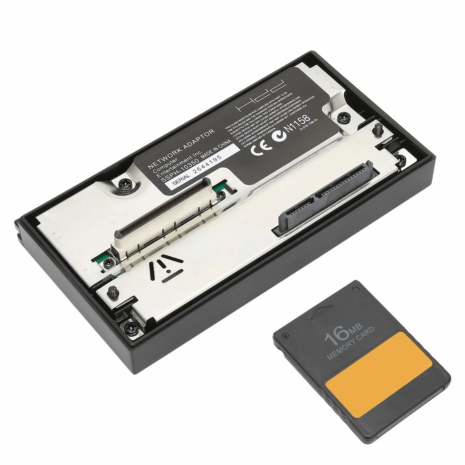 Juego de adaptadores de red PS2 con interfaz HDD con tarjeta de memoria FMCB versión 1 966 de 16 MB McBoot soporta hasta 2 TB para jugar juegos sin discos compatibles con hosts