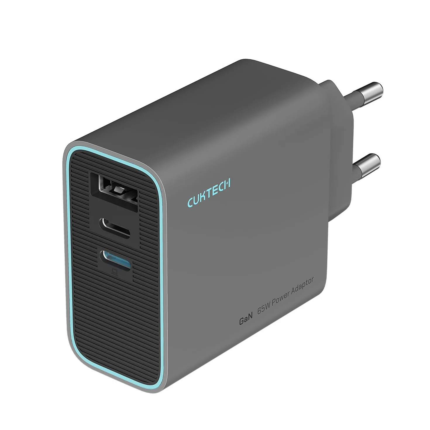 CUKTECH 65W Cargador USB C, 3 Puertos GAN III y PD3.0 Cargador iPhone Carga Rapida, Cargador Múltiple Compacto para MacBook Air/Pro, iPad Pro, iPhone 16/15/14/13, Samsung S24/S23, Xiaomi, Switch