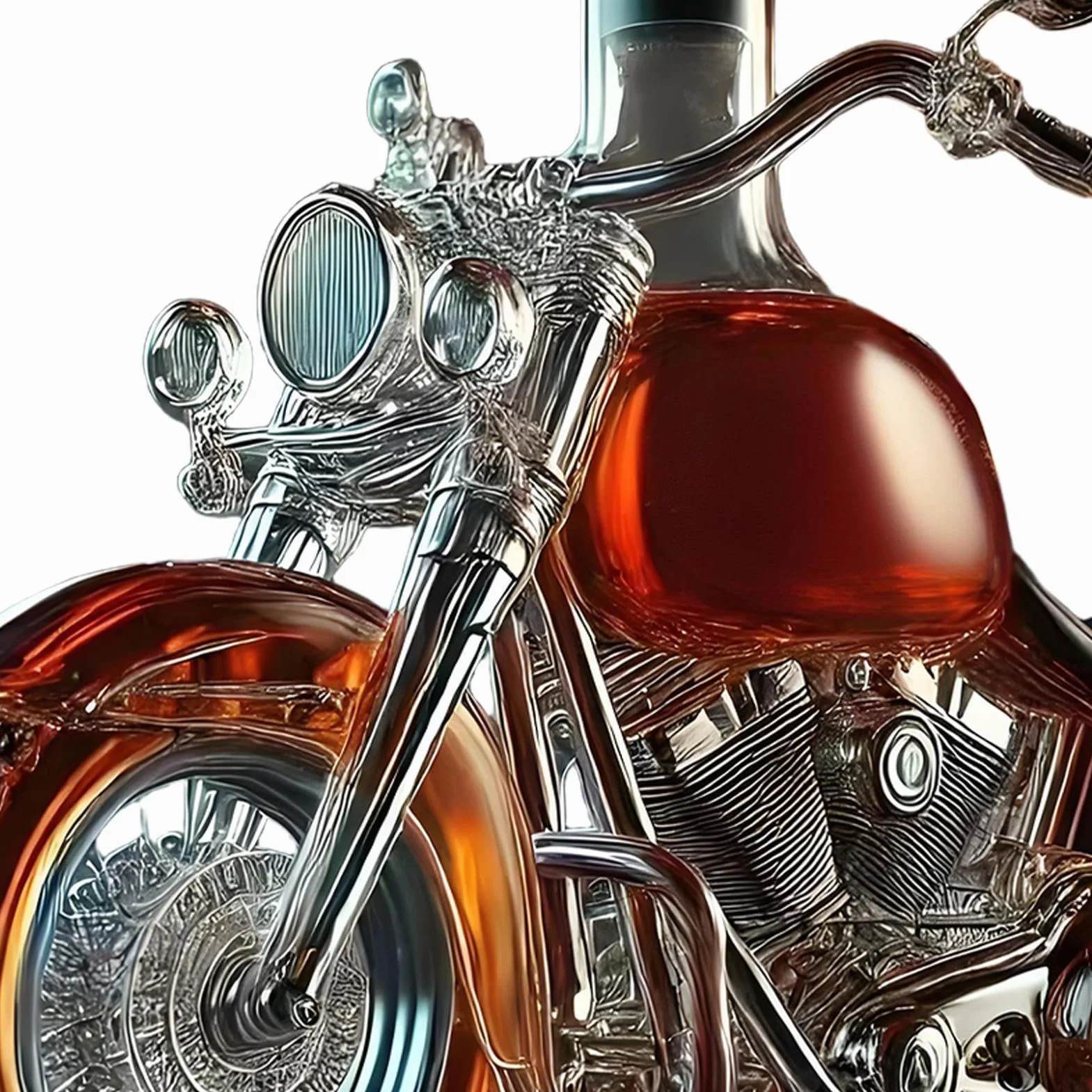 Butelka Do Whisky Design Motocykla 3D Karafka Kształt Motocykla Szklana Karafka Do Whisky