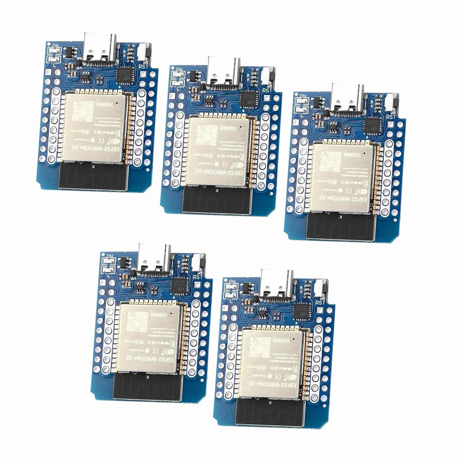 Diymore 5 Piezas para ESP32 Mini Módulo para ESP32 Placa de Desarrollo Mini Bluetooth WiFi con Chip CH9102F Compatible con Arduino IDE