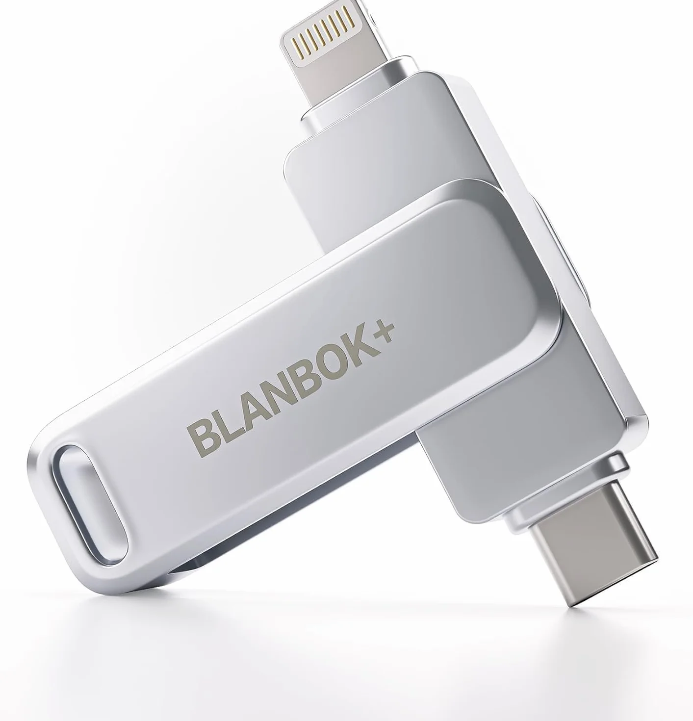 128G Pendriver para iPhone, Memoria USB 3 en 1 Lightning y Type-C con Adaptador USB 3.0, Memoria Externa para iPhone