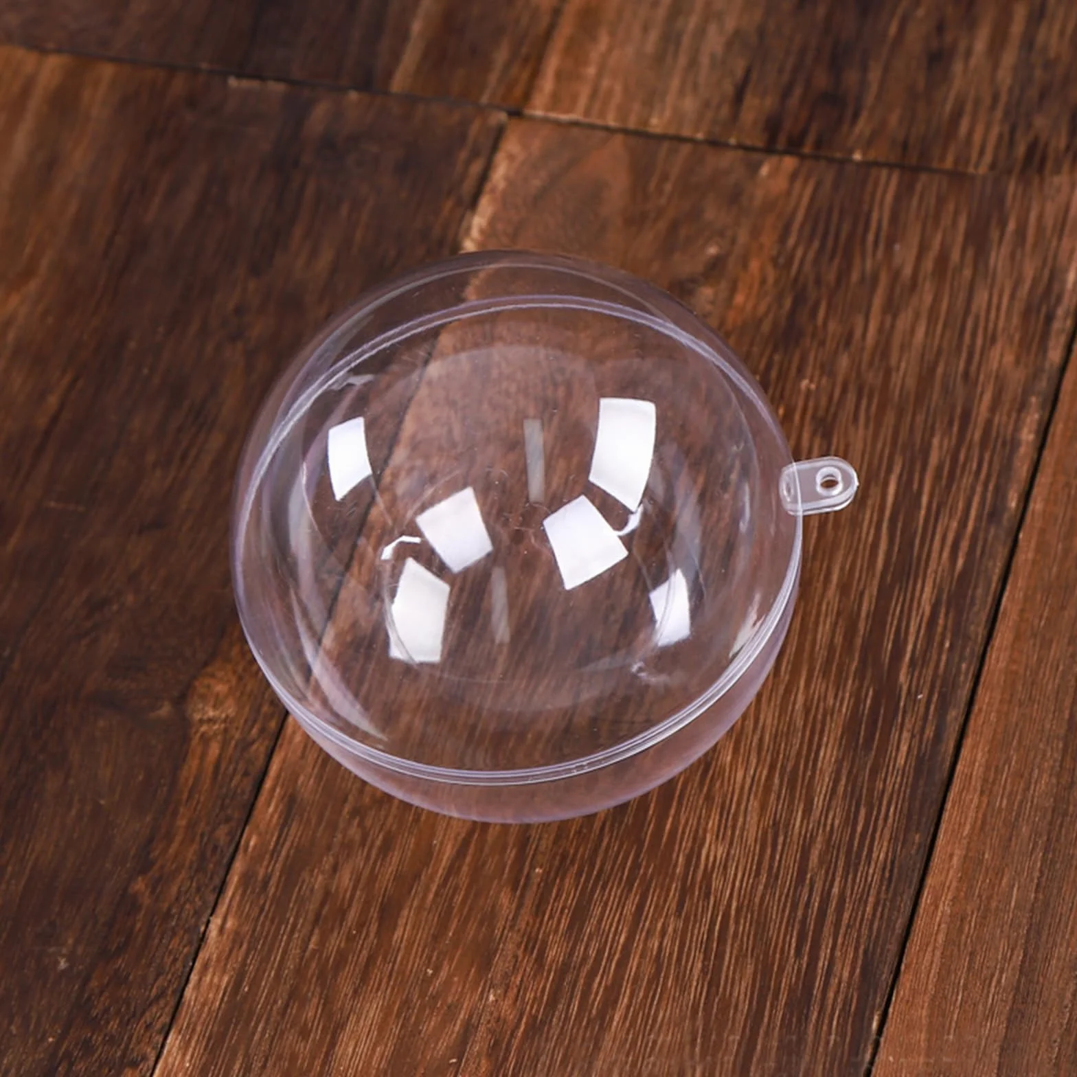 Bolas Acrílicas Transparentes Rellenables, 30 Piezas Plástico para Decoración Navidad Bodas Fiestas