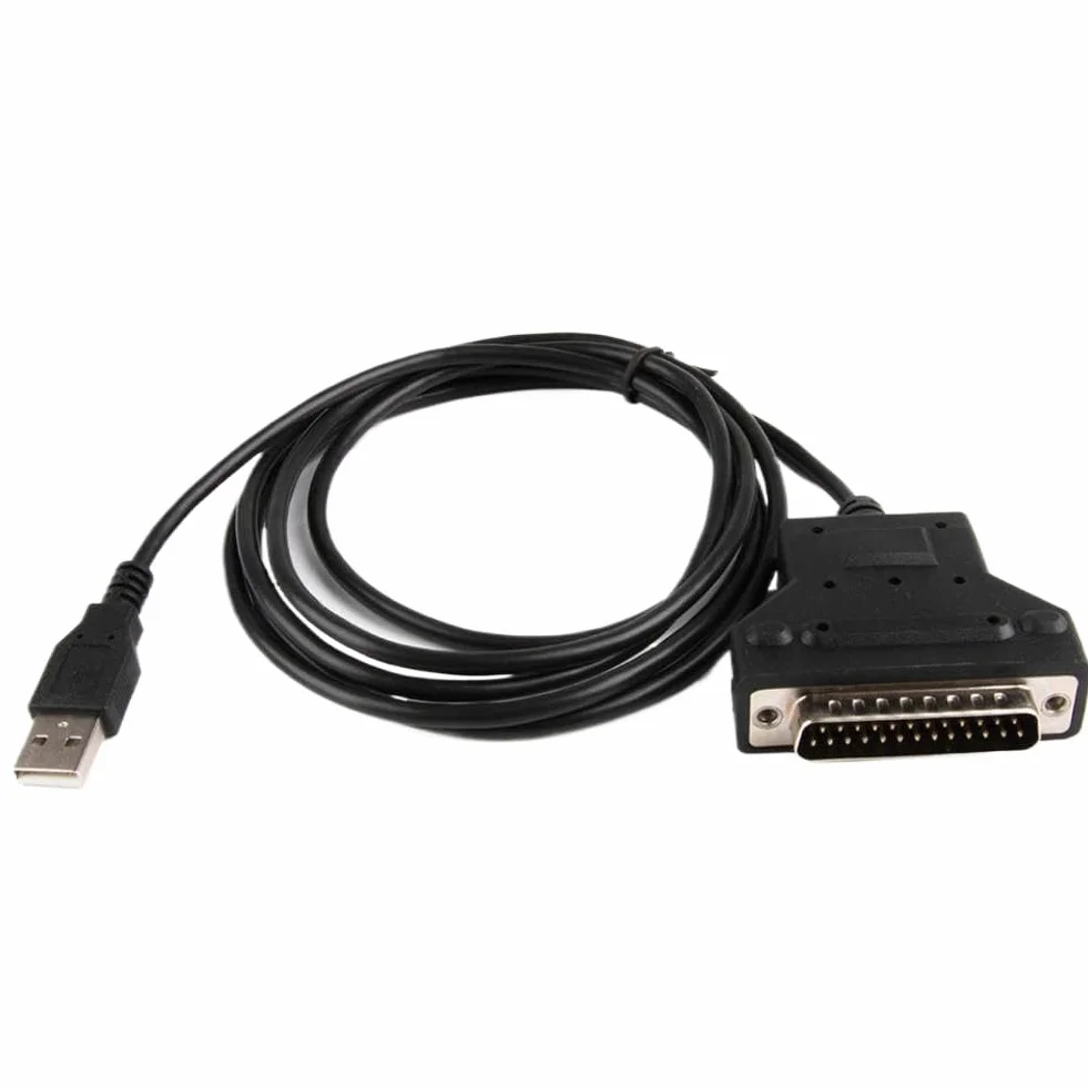 Adaptador Serie USB a DB25 Macho RS232 CP2102 Compatible con Impresora térmica Silabs